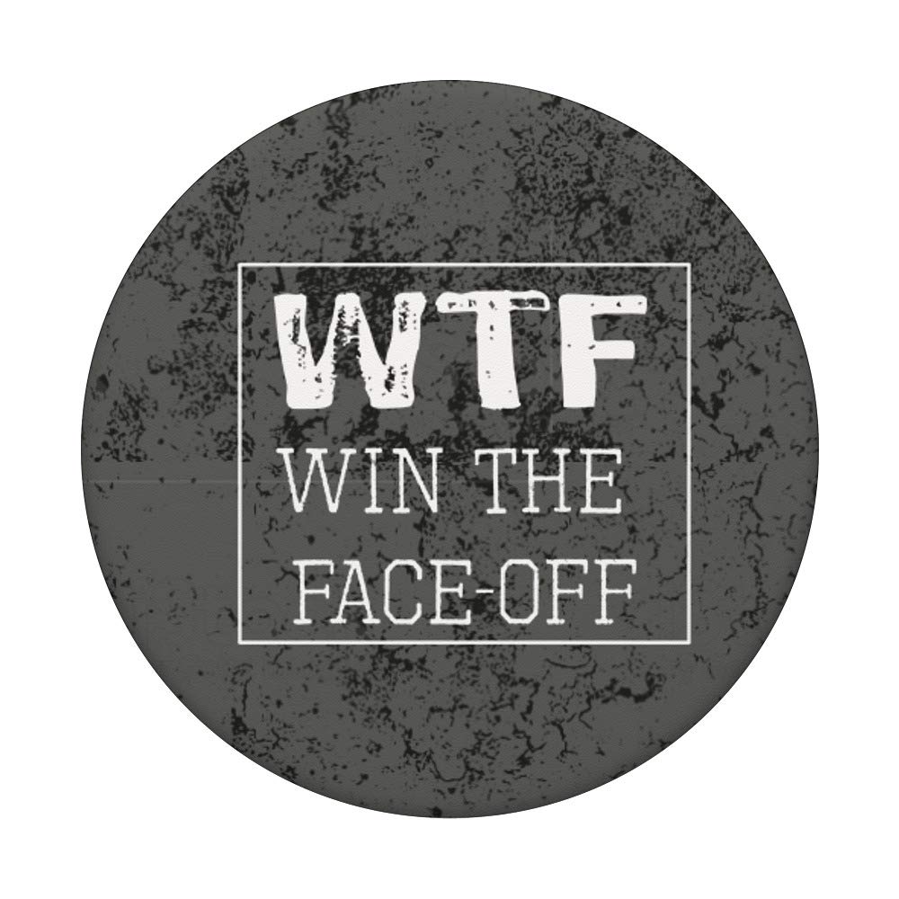 Funny Ice Hockey Gift - WTF Win the Faceoff Design - Perfect for Hockey Fans, Players & Coaches - Great for Games, Tournaments & Team Motivation