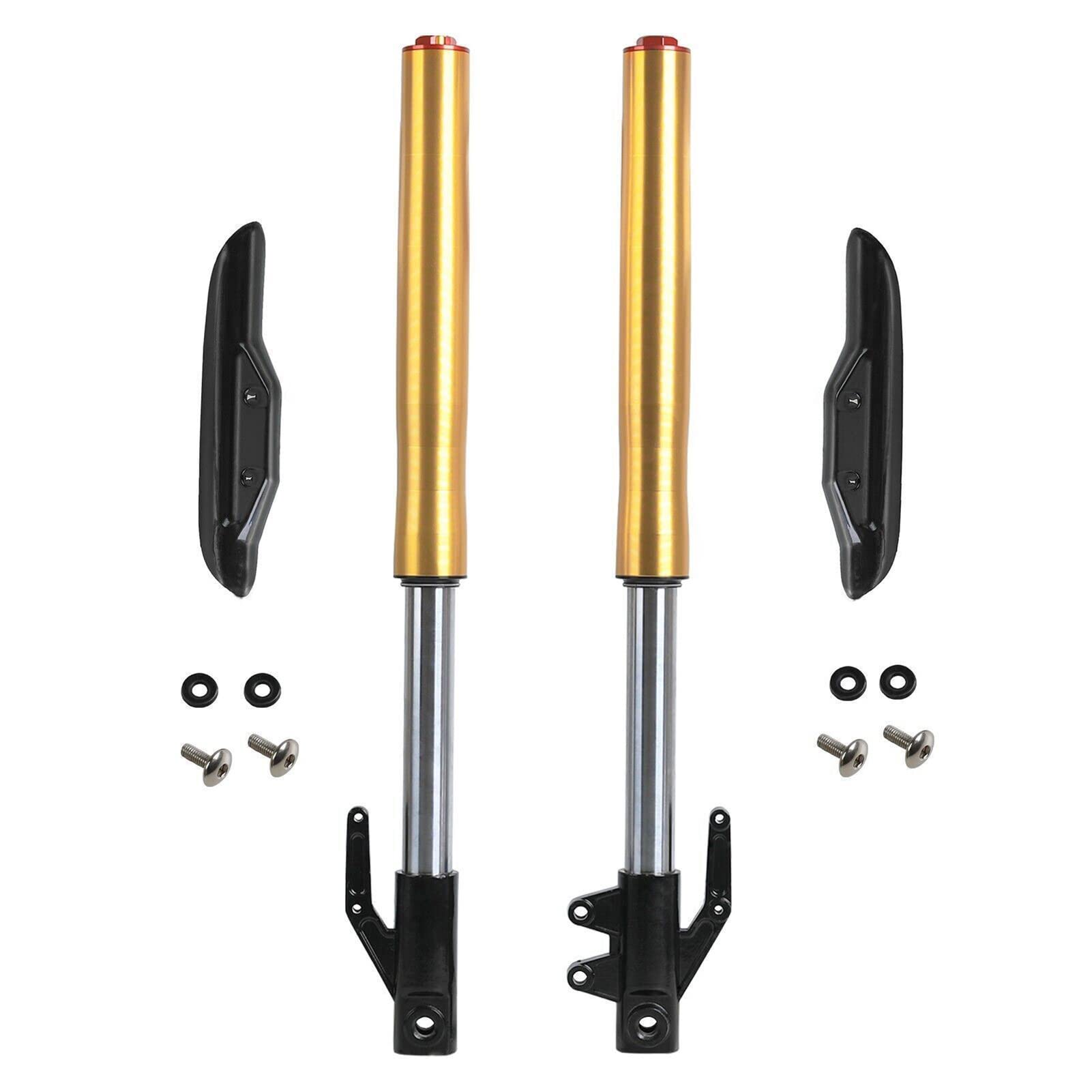630mm 45/48mm Front Fork End with 60/100-14 Tire Rim Brake for Monkey Dirt Bike & Razor Scooter - Perfect for Off-Roading, Trail Riding and Urban Commuting