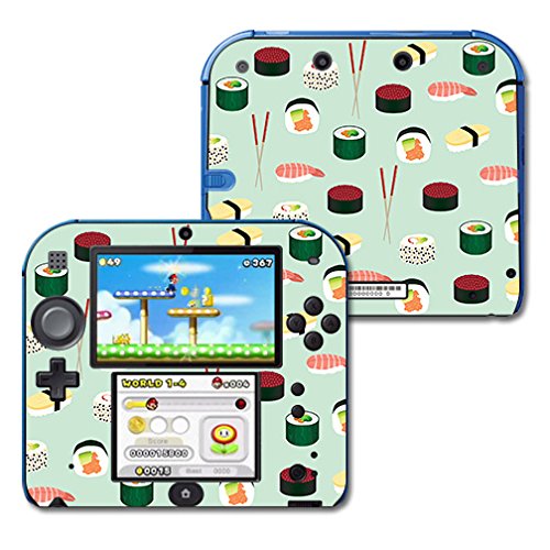 MightySkins Custom Vinyl Skin Wrap for Nintendo 2DS - Sushi Design | Protective & Durable Decal Cover | Easy to Apply & Remove | Made in USA | Perfect for Gaming Enthusiasts & Collectors