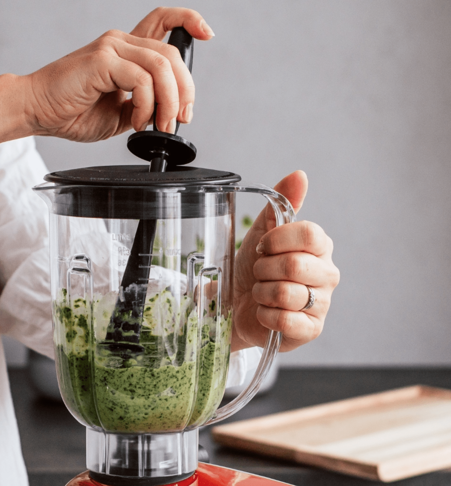 Ankarsrum Blender Attachment with Tamper - Original Assistent Stand Mixer Accessory for AKM6230 - Made in Sweden - Perfect for Baking, Smoothies & Food Prep