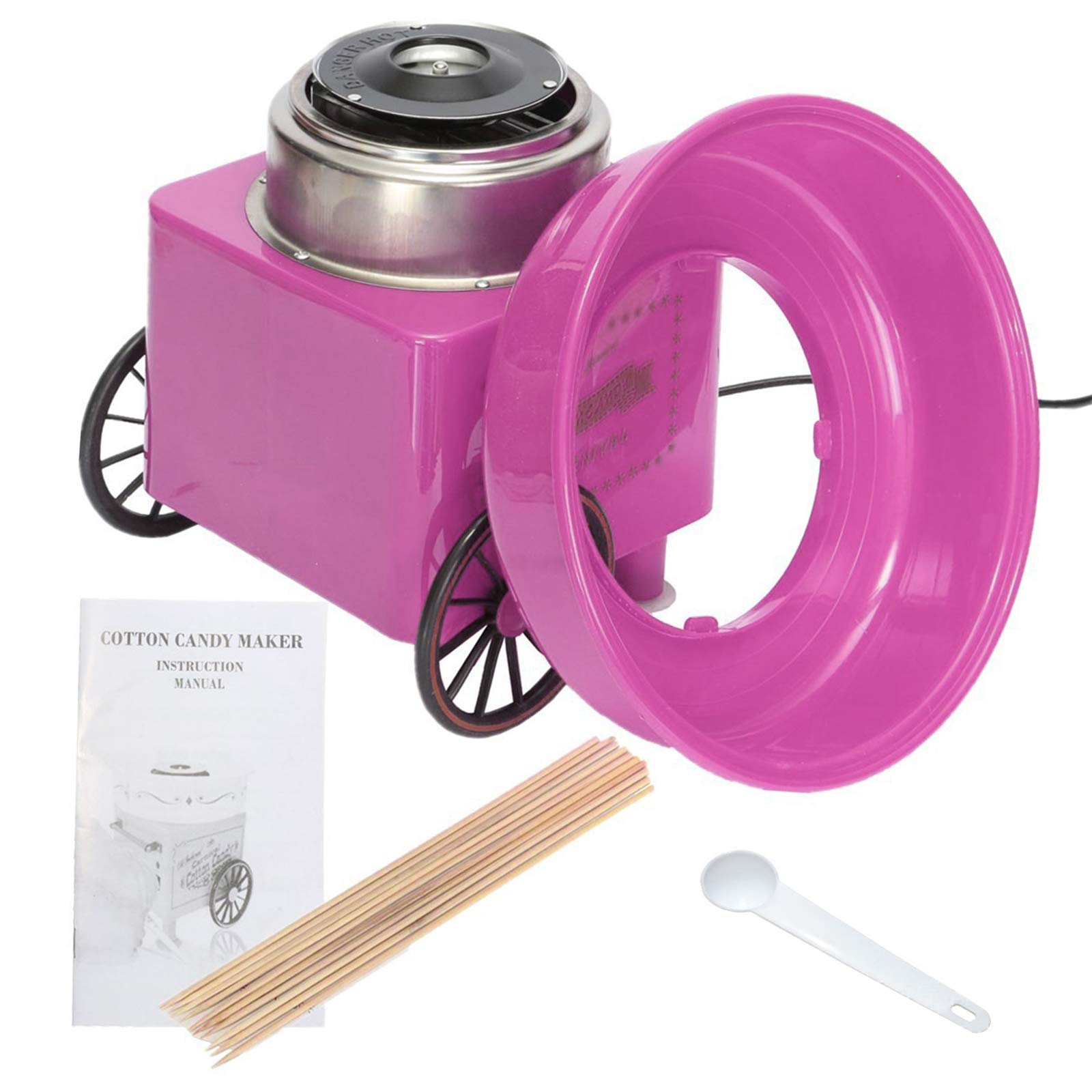 Tabpole Cotton Candy Machine for Home Use - Electric Candy Floss Maker with Scoop for Parties, Events & DIY Treats (US Plug) - Perfect for Birthday Celebrations, Carnivals & Family Fun