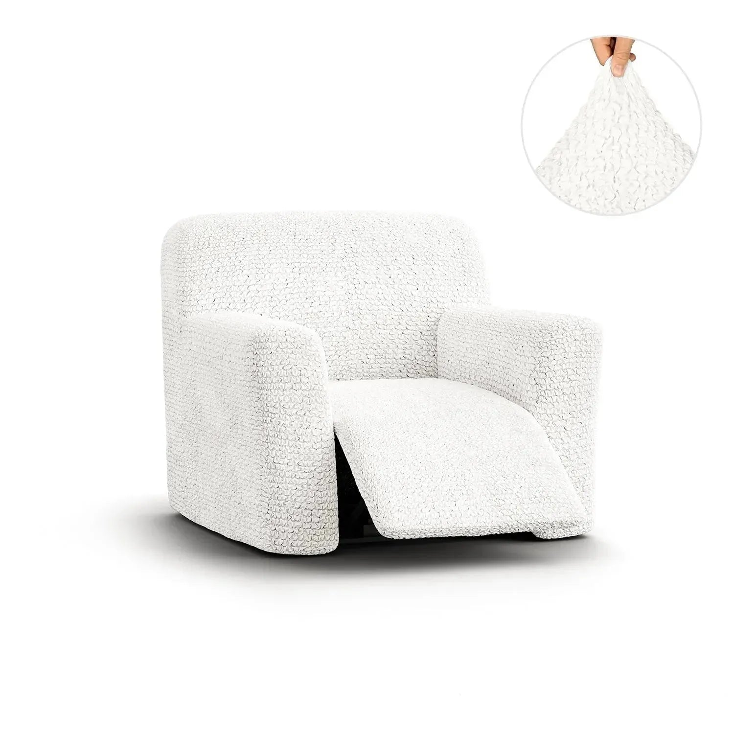 Microfiber Reclining Armchair Slipcover - Stretchable Furniture Protector for Living Room, Bedroom & Home Theater - Easy Wash Sofa Cover for Comfort & Style