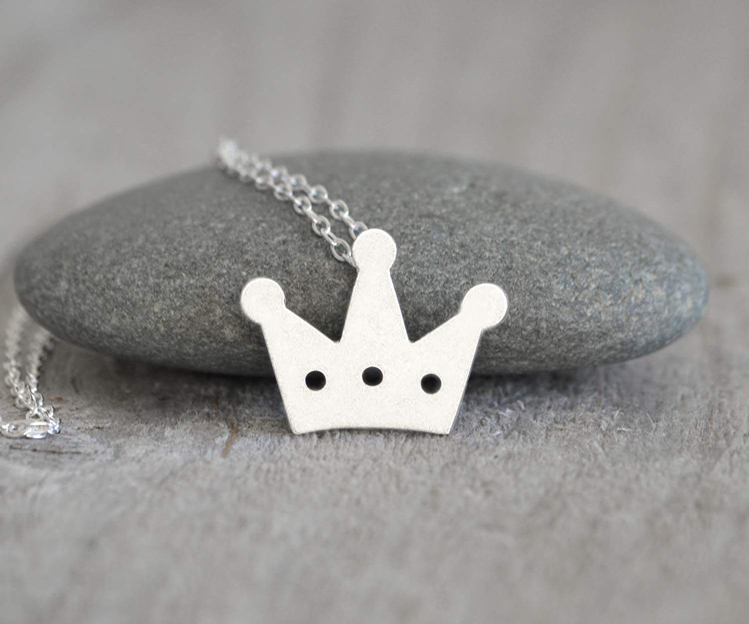 Sterling Silver Crown Necklace for Women - Elegant Royal Jewelry Gift for Queen, Princess, Birthday, Anniversary | Perfect for Parties, Weddings, Special Occasions