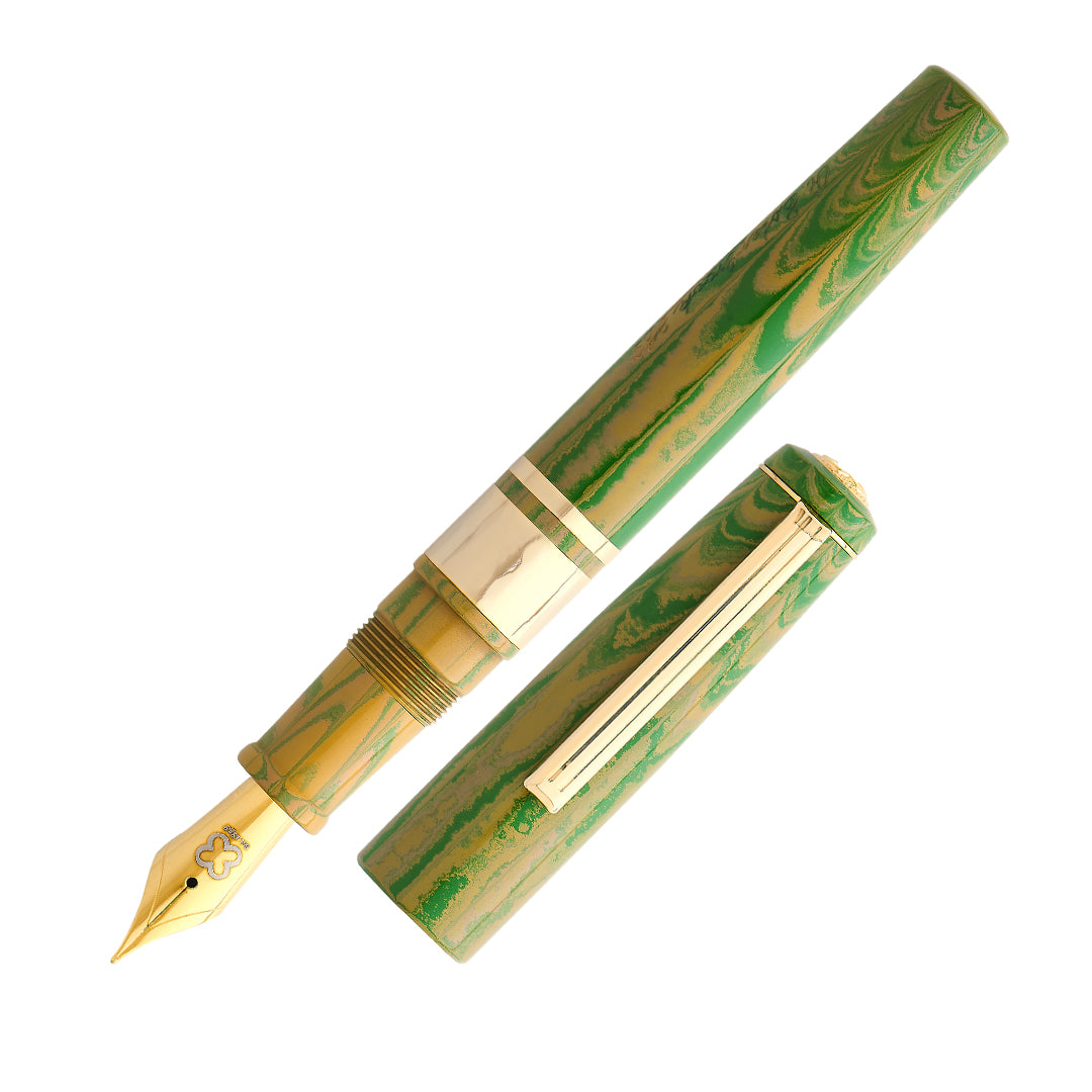 Esterbrook Model J Fountain Pen - Lotus Green Custom Needlepoint Nib for Calligraphy, Journaling & Letter Writing - Vintage Style Writing Instrument