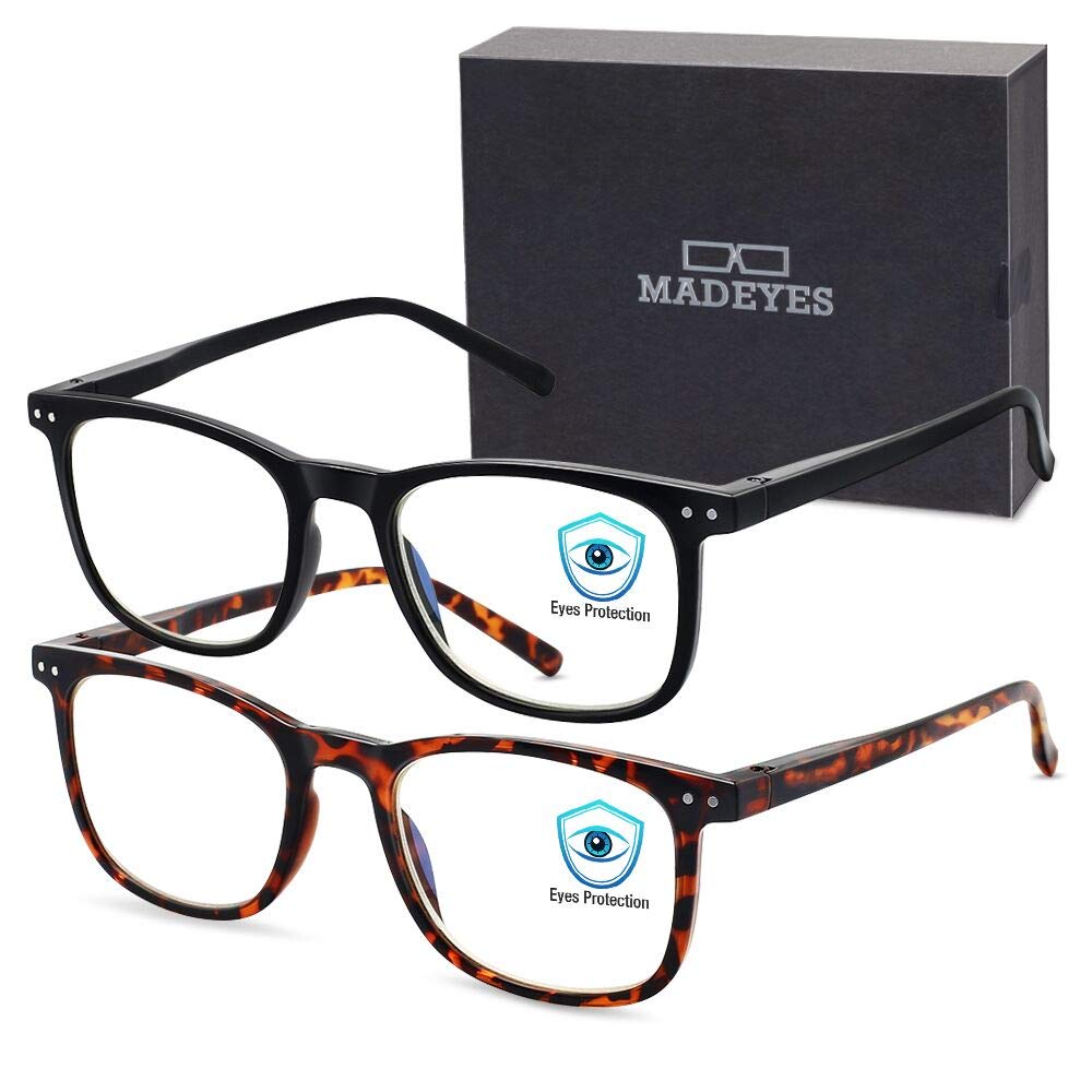 Blue Light Blocking Glasses for Men & Women - Anti Glare UV400 Protection - Reduce Eye Strain for Work & Gaming