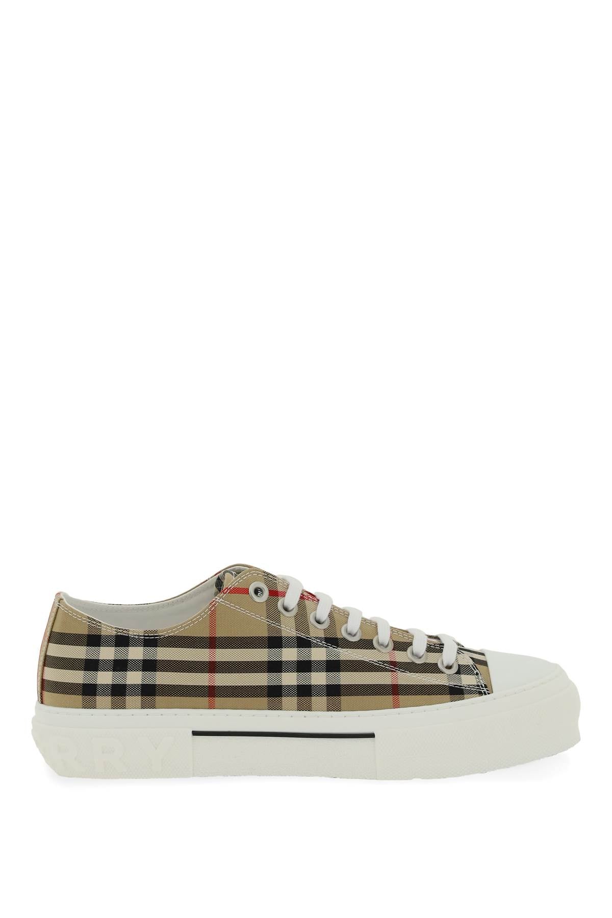 Burberry Vintage Check Canvas Sneakers for Men & Women - Classic Plaid Design Comfortable Casual Shoes for Daily Wear & Outdoor Activities