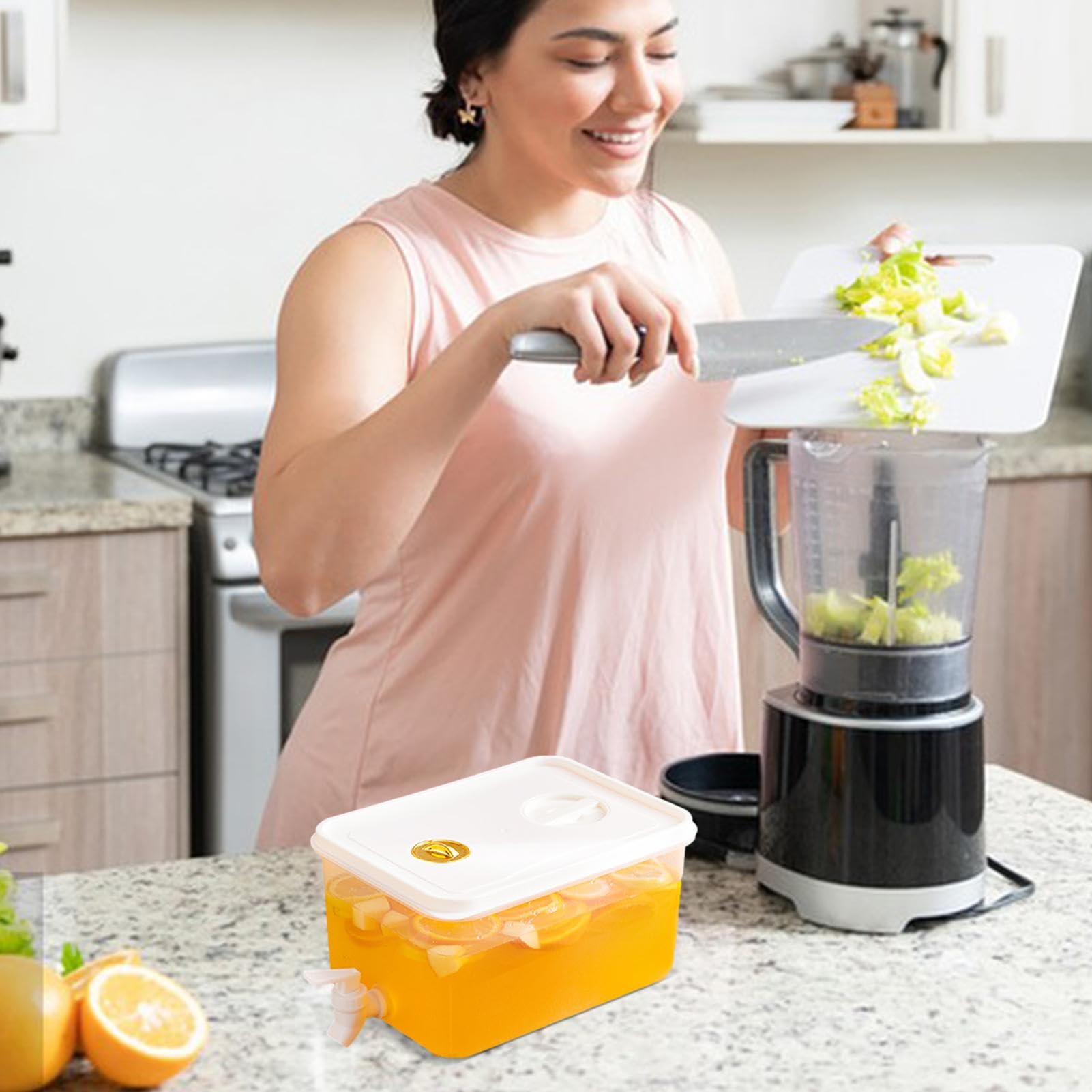 3L/5L/10L Leak-Proof Beverage Dispenser with Tap - Cold Drink Dispenser for Juice, Iced Tea, Lemonade, Beer - Perfect for Parties, BBQs, and Outdoor Events