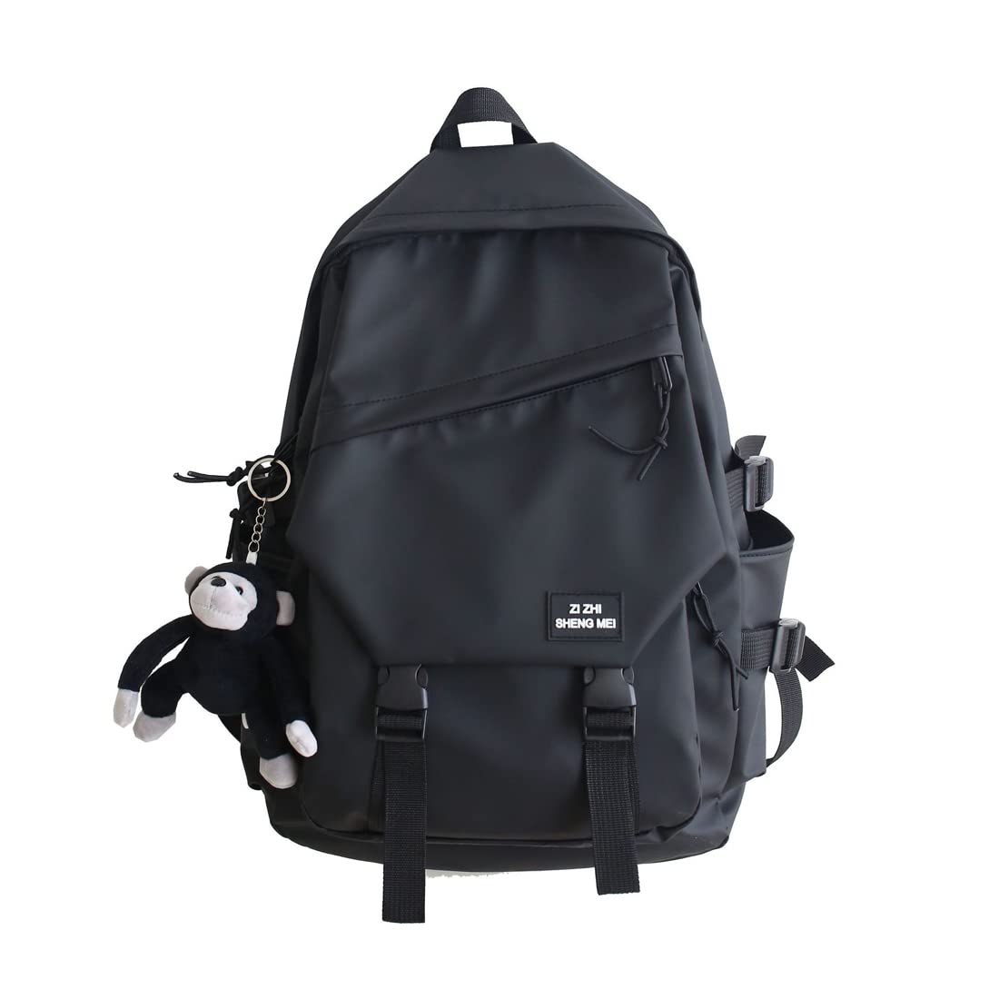 15 Inch Laptop Backpack - Waterproof Nylon Computer Bag for Men & Women | Perfect for Work, Travel & College (Black)