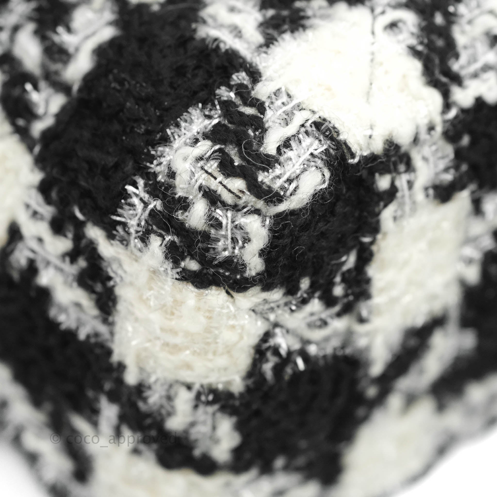 Chanel 19 Medium Flap Bag - Black & White Houndstooth Tweed with Mixed Hardware | Luxury Designer Handbag for Women, Perfect for Work, Parties & Special Occasions
