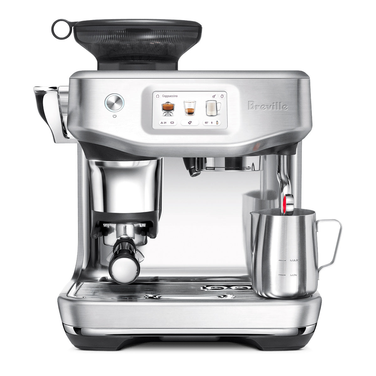 Breville Barista Touch Impress Automatic Espresso Machine BES881BSS - Premium Coffee Maker for Home Baristas & Espresso Lovers - Perfect for Morning Brews, Entertaining Guests & Coffee Shops