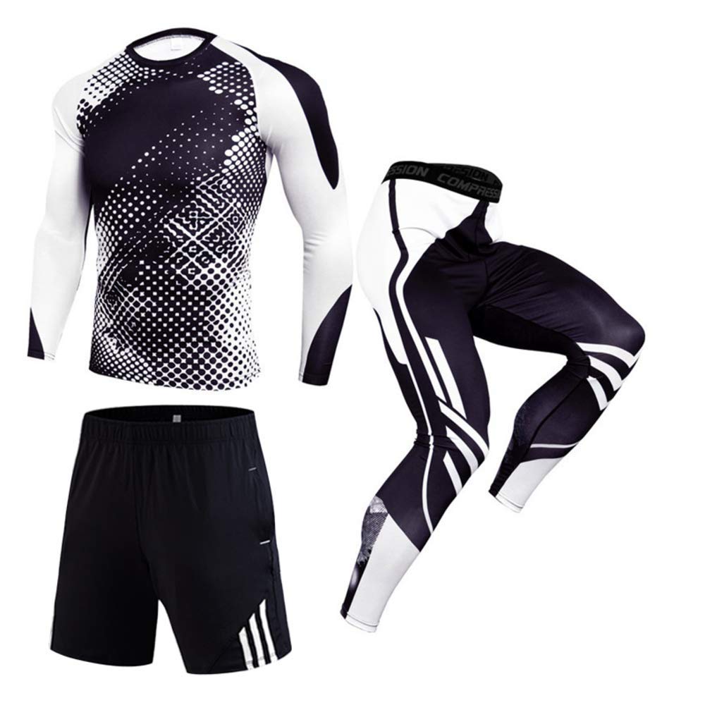 Men's Activewear Set - Breathable Running Tracksuit & Compression Sportswear for Gym, Jogging & Workout | Moisture-Wicking Athletic Outfit for Men
