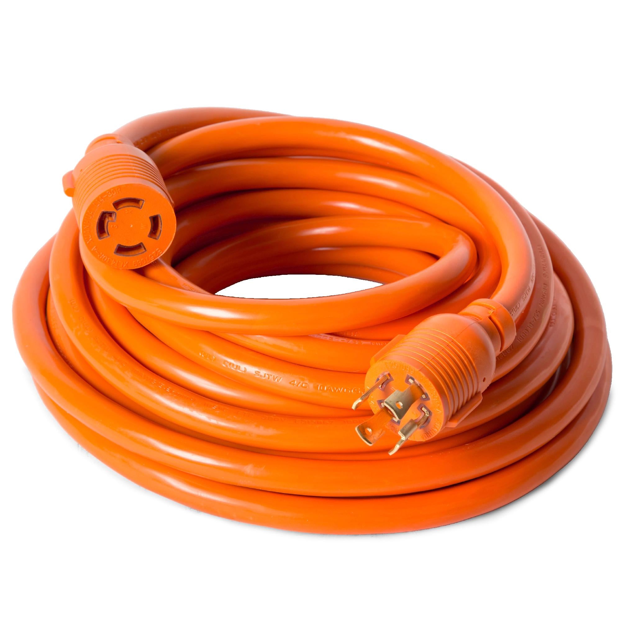 WEN PC3040 250V 30 Amp 40-Foot Generator Power Cord - L14-30P to L14-30R Plug for Manual Transfer Switches - Perfect for Home Backup Power & Emergency Outages
