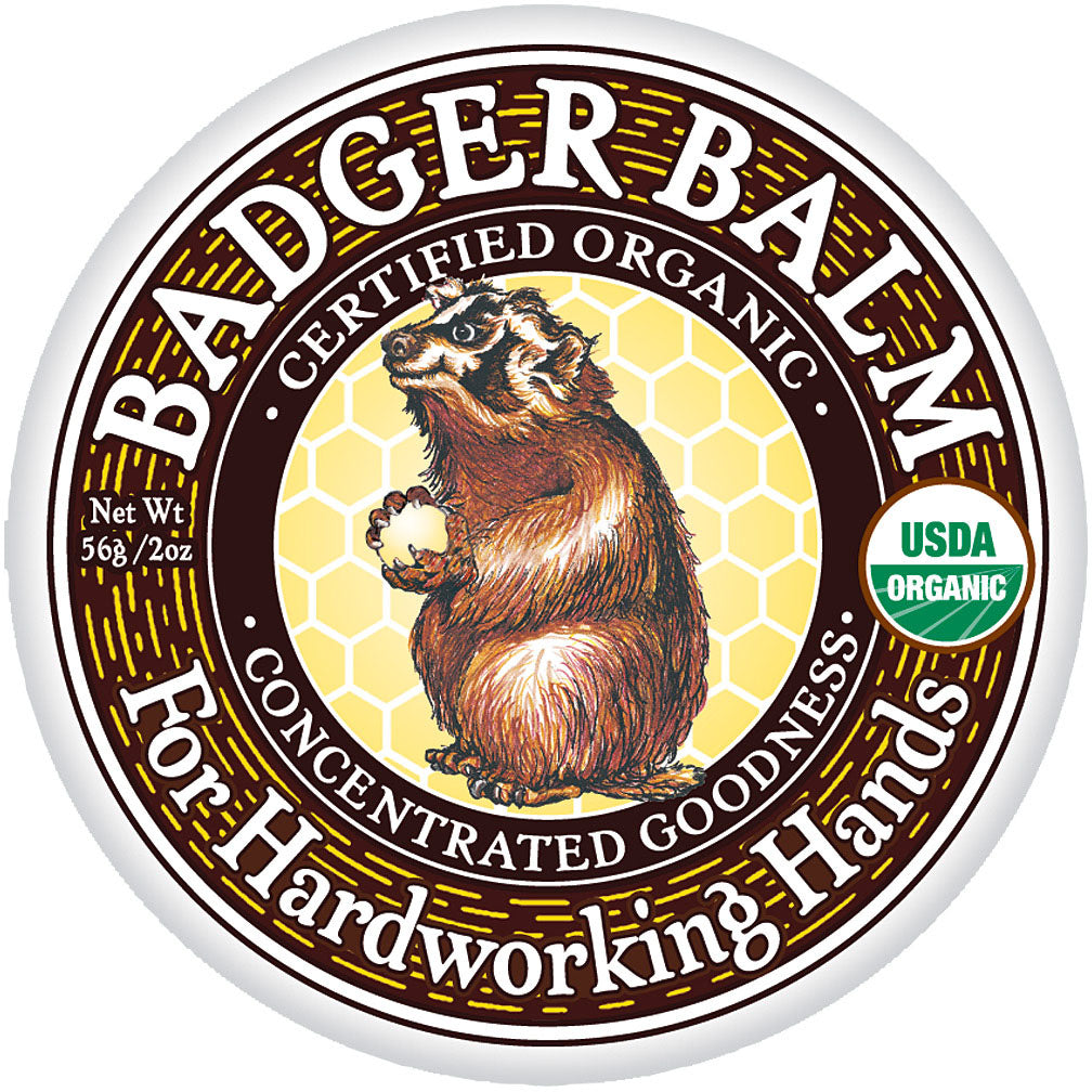 Badger Balm Organic Healing Balm for Dry Skin - 2oz Tin - Natural Soothing Moisturizer for Hands, Lips & Cuticles - Perfect for Travel & Outdoor Activities