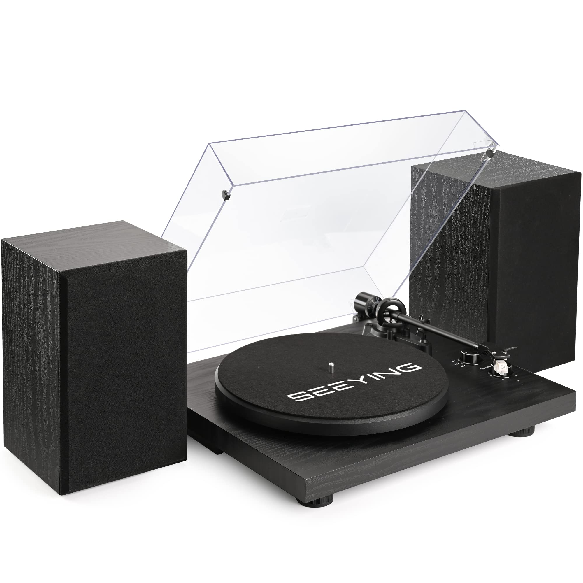 Wireless Vinyl Record Player Turntable with HiFi Stereo Speakers (36W), USB Recording, Magnetic Cartridge, Built-in Phono Preamp, RCA Output, Counterweight, Iron Platter, Belt Drive - Perfect for Home Entertainment and Music Enthusiasts