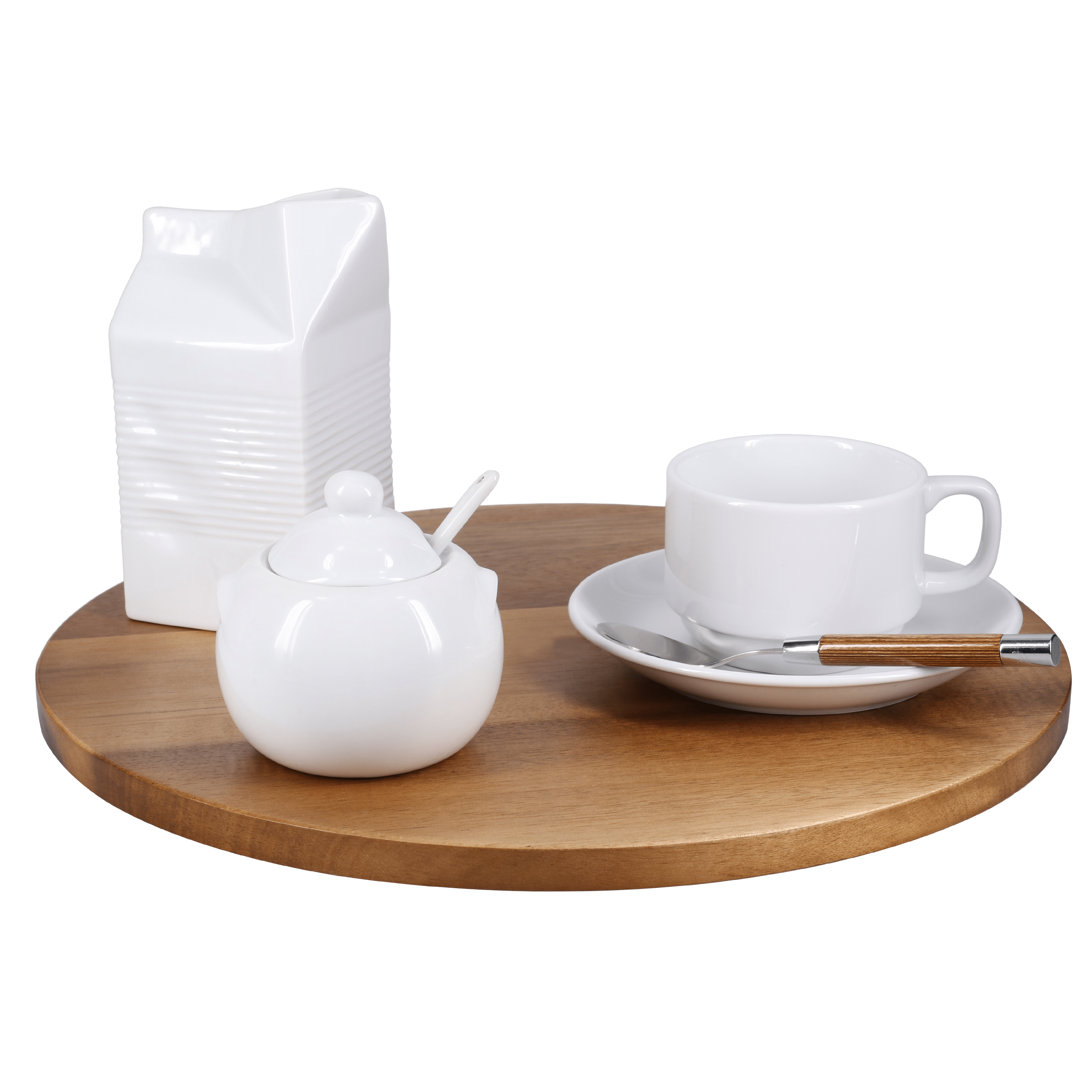 8oz BIA Sugar Bowl with Spoon - Elegant Porcelain Sugar Container for Coffee, Tea, and Dessert Serving