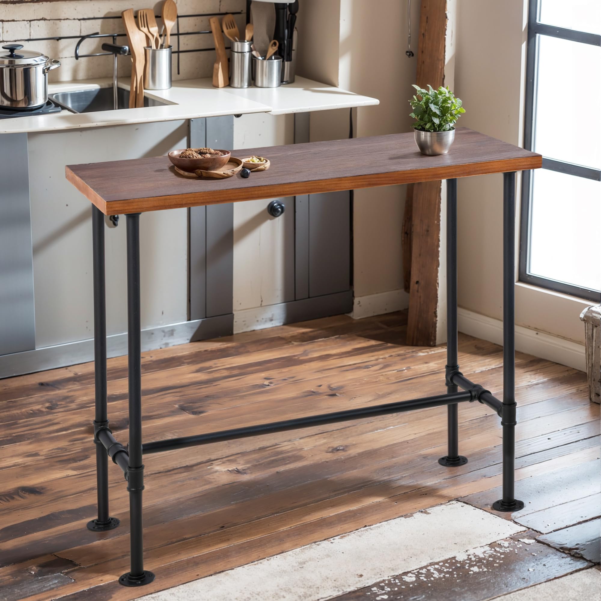 Industrial Pipe Dining Table - 43.3