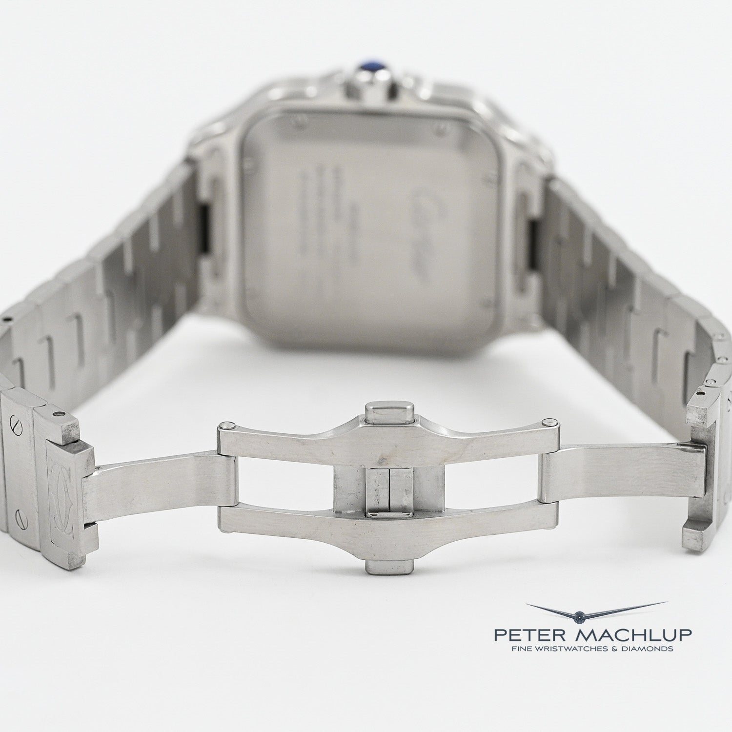 Cartier Santos LM Automatic Watch for Men - Luxury Stainless Steel Timepiece with Swiss Movement | Perfect for Business, Formal Events & Everyday Wear
