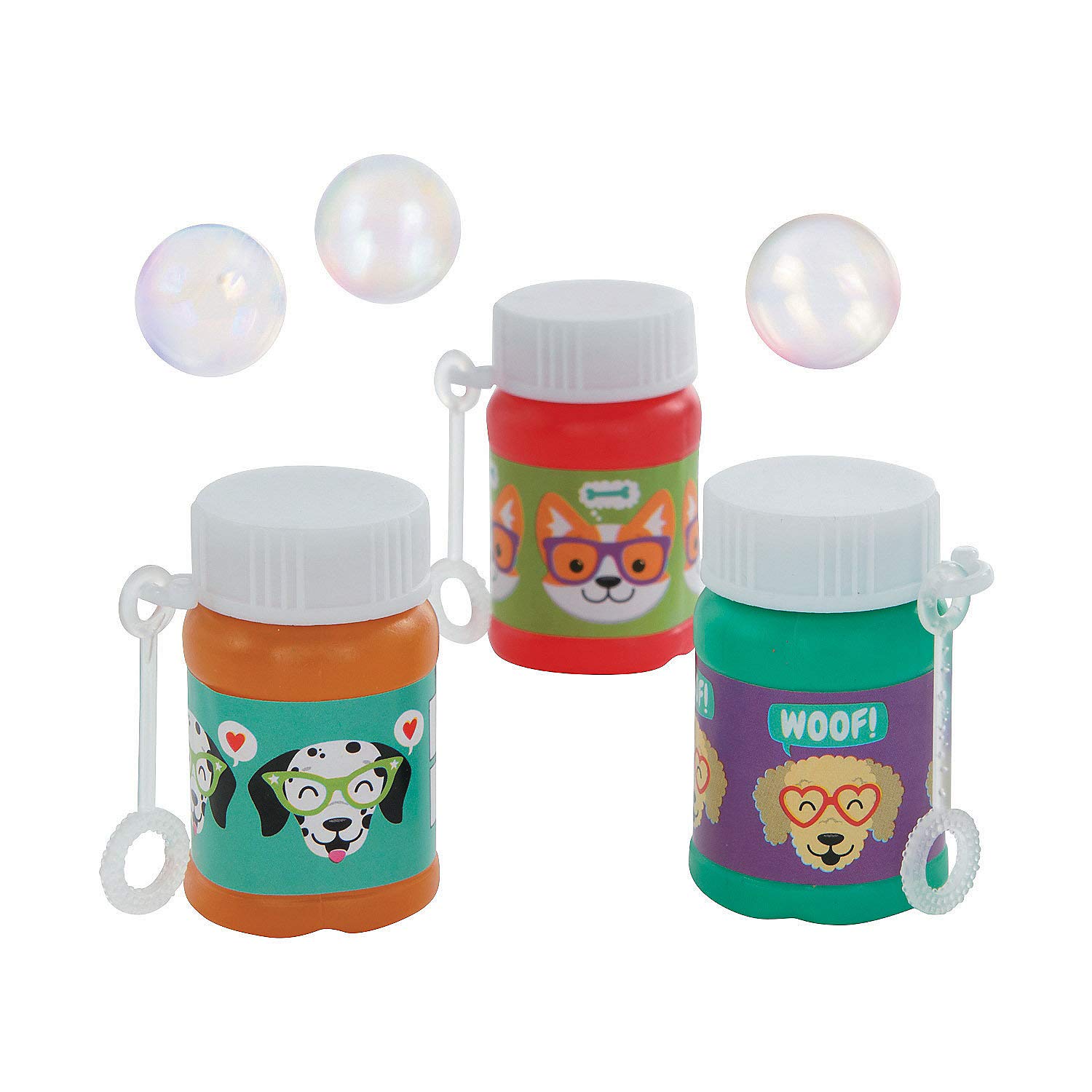 24-Piece Dog Party Mini Bubble Bottles - Fun Pet Toys for Dogs & Puppies - Perfect for Birthday Parties, Outdoor Play & Training Rewards