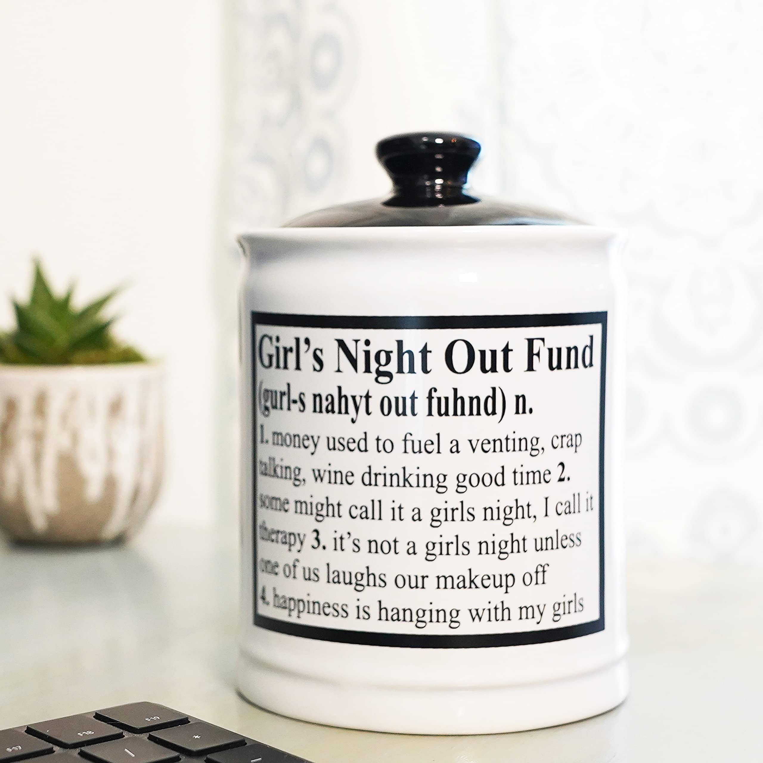 Best Gifts for Women - Cute Piggy Bank & Candy Jar for Girls Night Out, Birthday, Sister & Friend Gifts - Perfect for Parties, Home Decor & Savings
