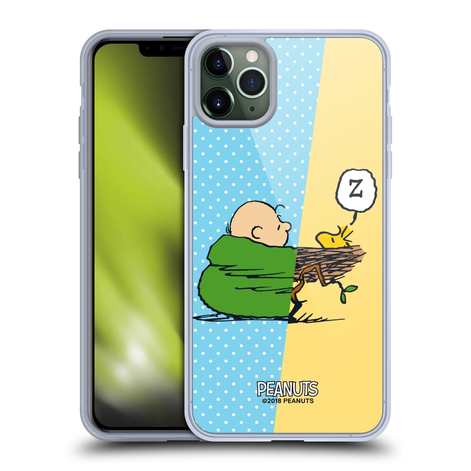 Head Case Designs Peanuts Charlie Brown & Woodstock Nap Halfs Laughs Soft Gel Case for iPhone 11 Pro Max - Perfect for Daily Use & Gift Giving