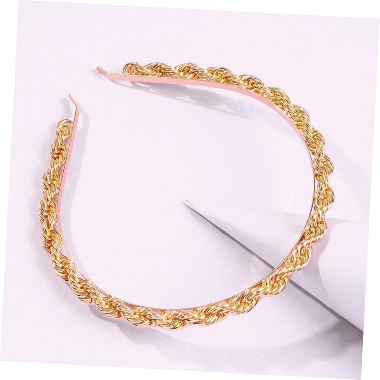 Minkissy Metal Hair Headband for Women - Elegant Chain Bridal Accessory for Daily Wear