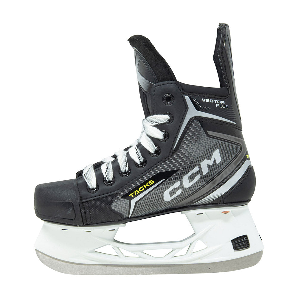 CCM Tacks Vector Plus 2024 Junior Ice Hockey Skates - Lightweight Performance Skates for Youth Players - Perfect for Ice Rink Training & Competitive Games