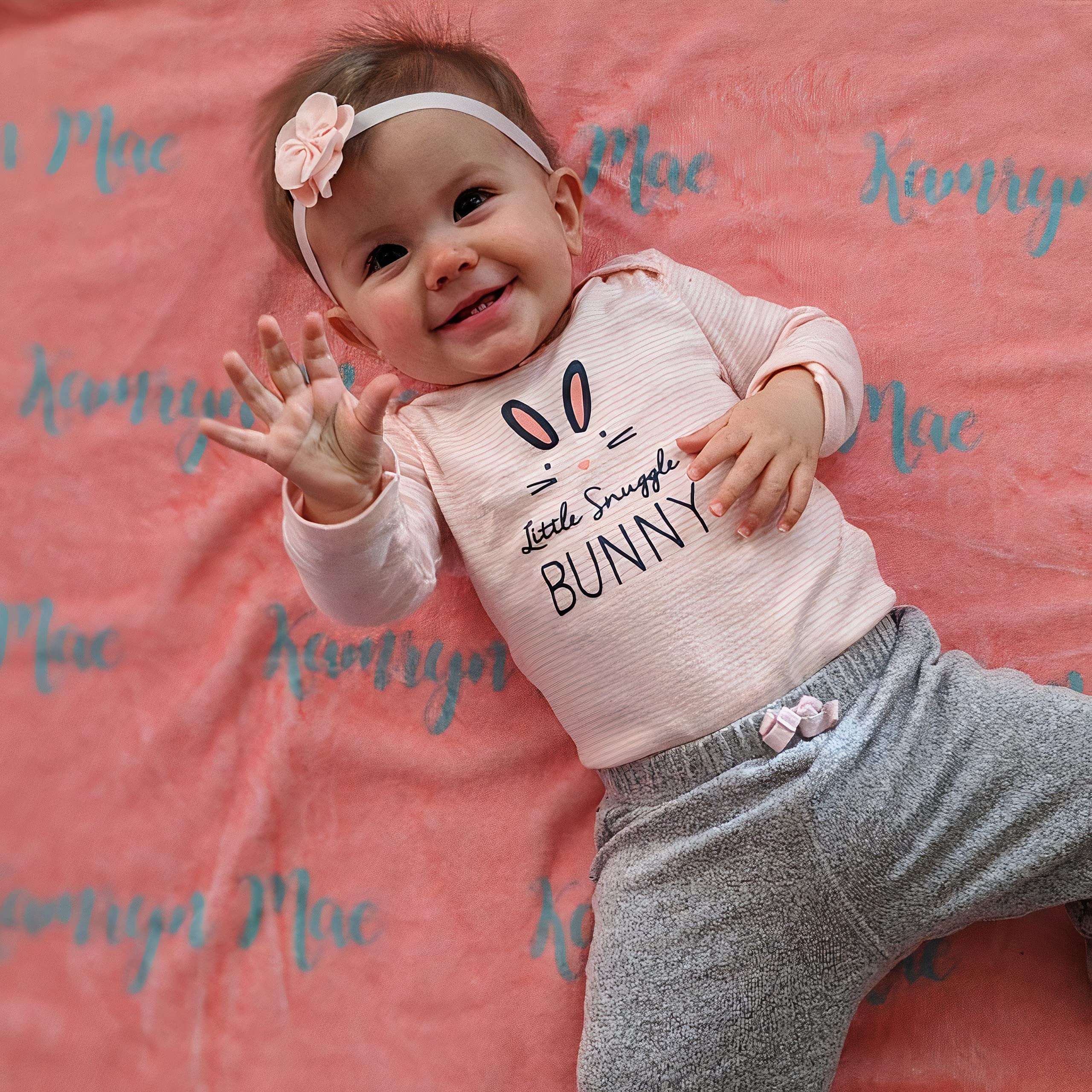 Personalized Baby Girl Blankets - Custom Name Blankets for Newborns & Toddlers - Perfect Baby Shower Gift