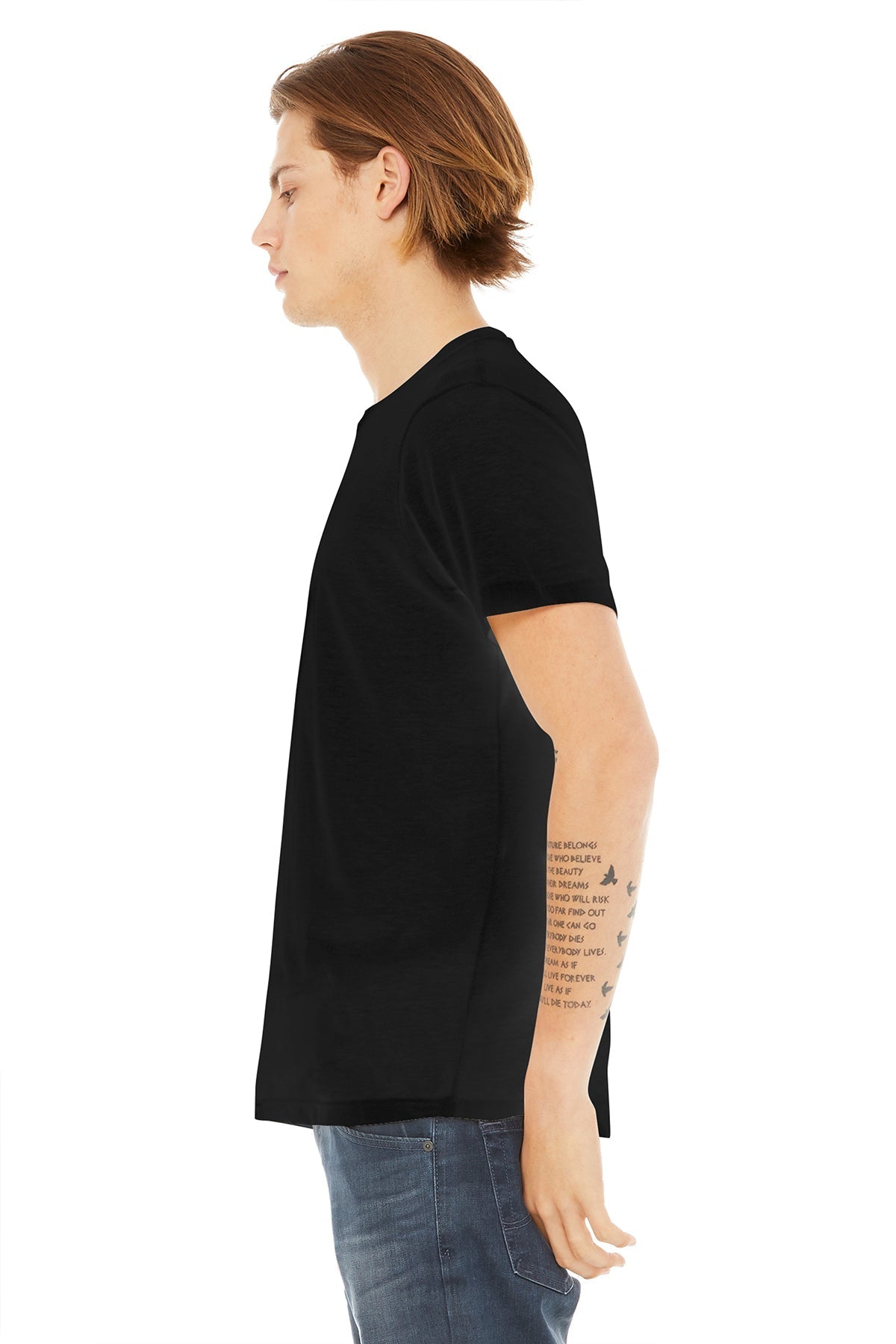 Bella Canvas Unisex Poly Cotton T-Shirt - Soft Comfortable Blend, Black - Perfect for Casual Wear, Screen Printing & Everyday Outfits