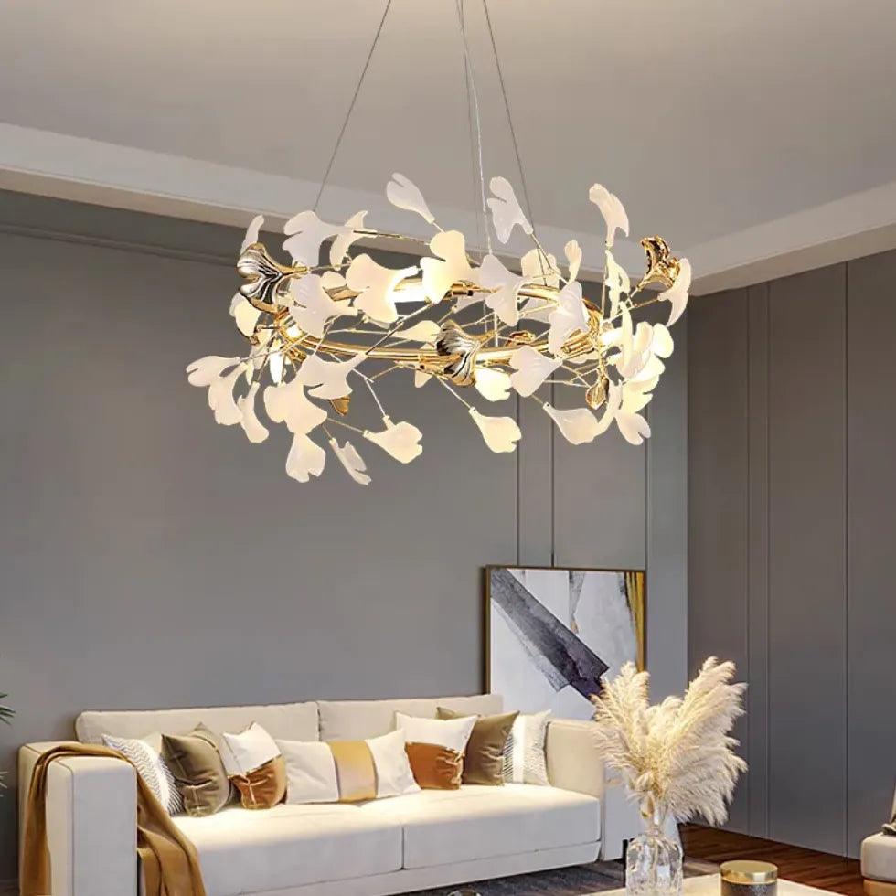 Modern Tree Branch Chandelier for Dining Room - Elegant Rustic Ceiling Light Fixture for Farmhouse, Kitchen & Living Room Decor