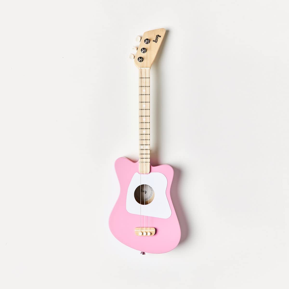 Loog Mini Acoustic 3-String Kids Guitar for Beginners Ages 3+ with Learning App & Lessons - Perfect for Toddler Music Education, Birthday Gifts & Early Childhood Development