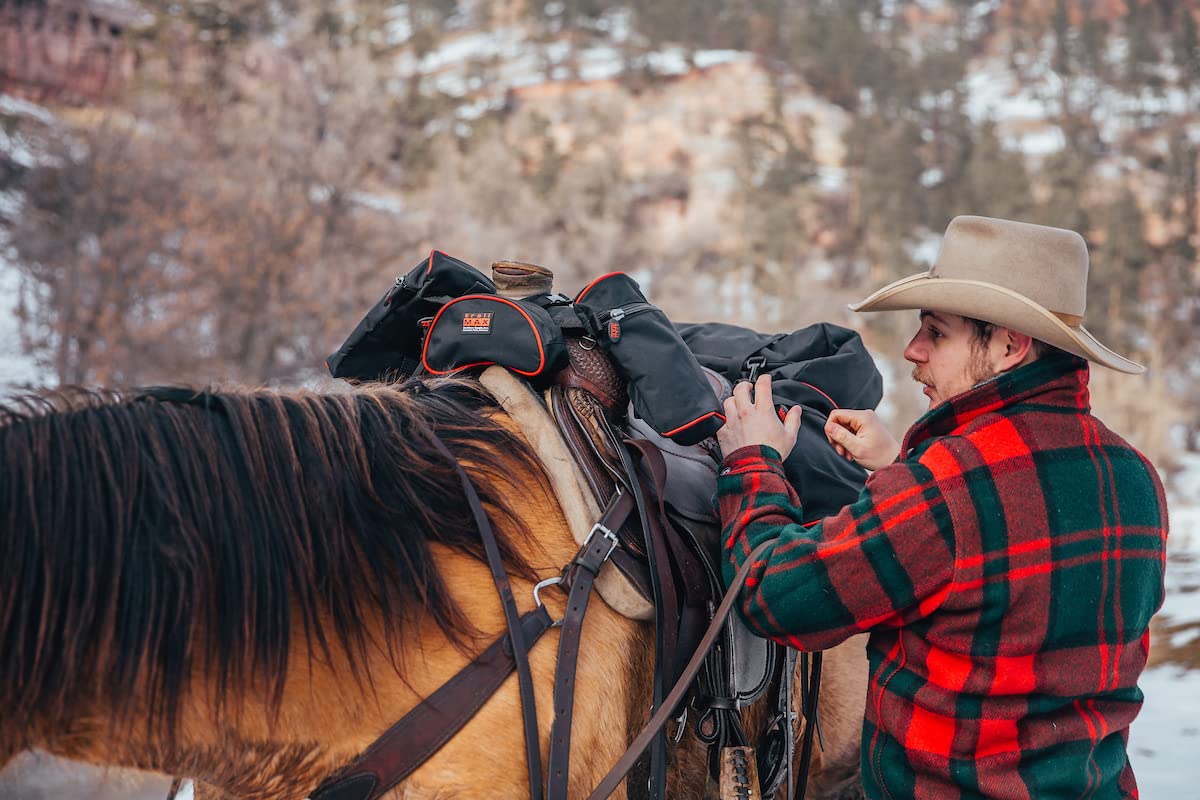 TrailMax Original Pommel Pocket Saddle Bag for Western & Endurance Riding - Durable Horse Saddle Horn Bag with Cell Phone Holder - Perfect for Trail Riding, Ranch Work & Equestrian Sports