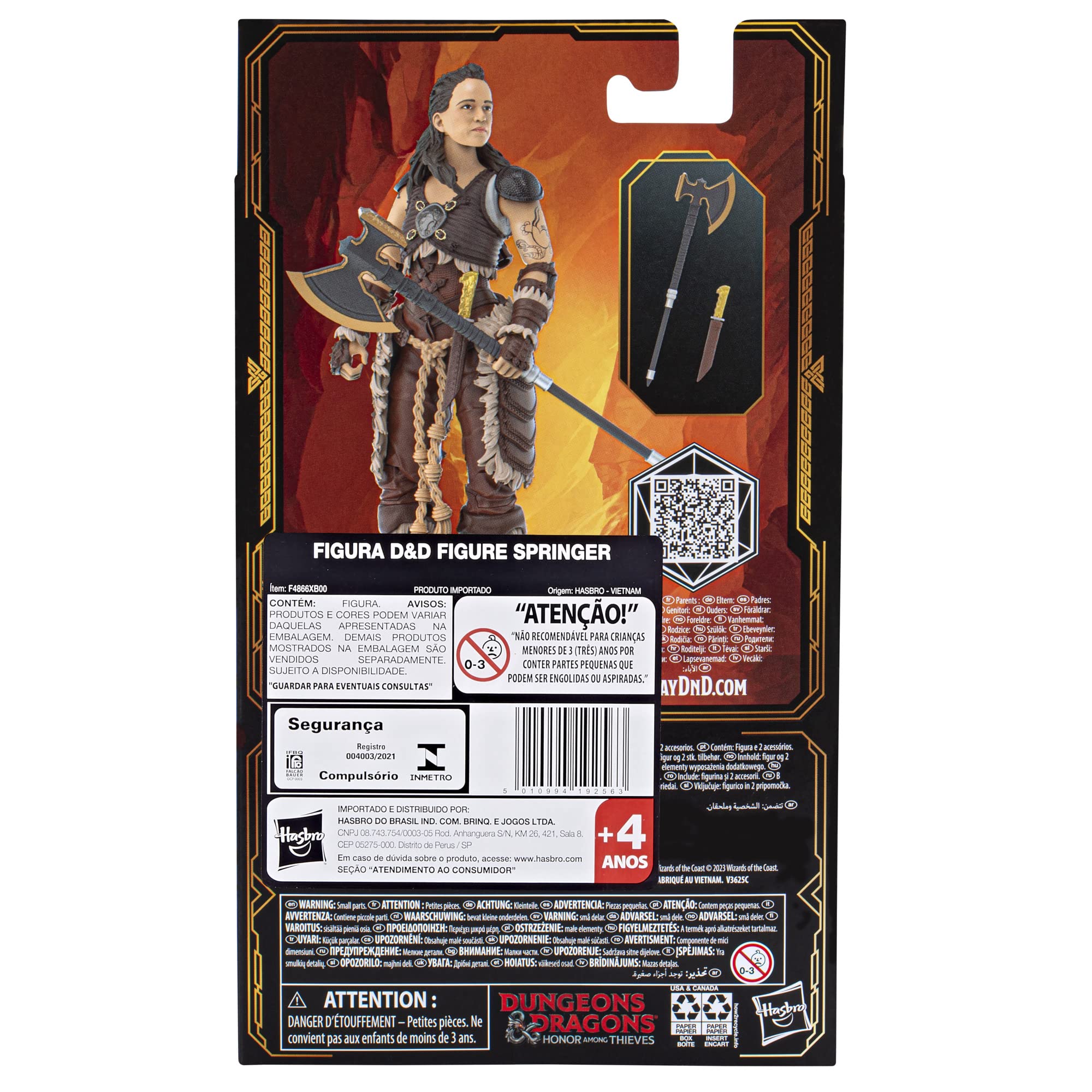 Dungeons and Dragons: Honor Among Thieves - Holga the Barbarian 6-Inch Action Figure Collectible | Golden Archive Series | Perfect for D&D Fans, Collectors & Tabletop RPG Game Displays