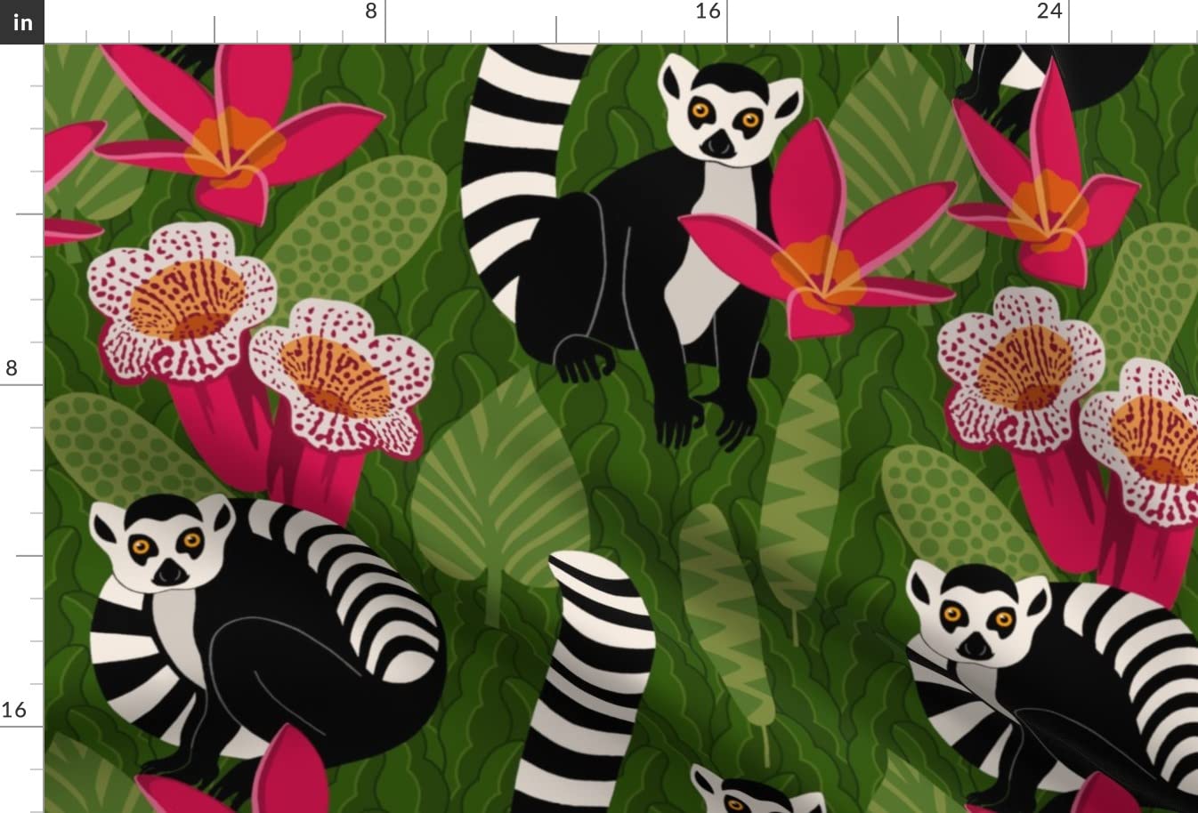 Premium Spoonflower Fabric - Exotic Green Jungle Print on Soft Minky Fabric (Fat Quarter) for Baby Blankets, Quilt Backing & DIY Sewing Projects - Perfect for Nursery Decor & Plush Crafts