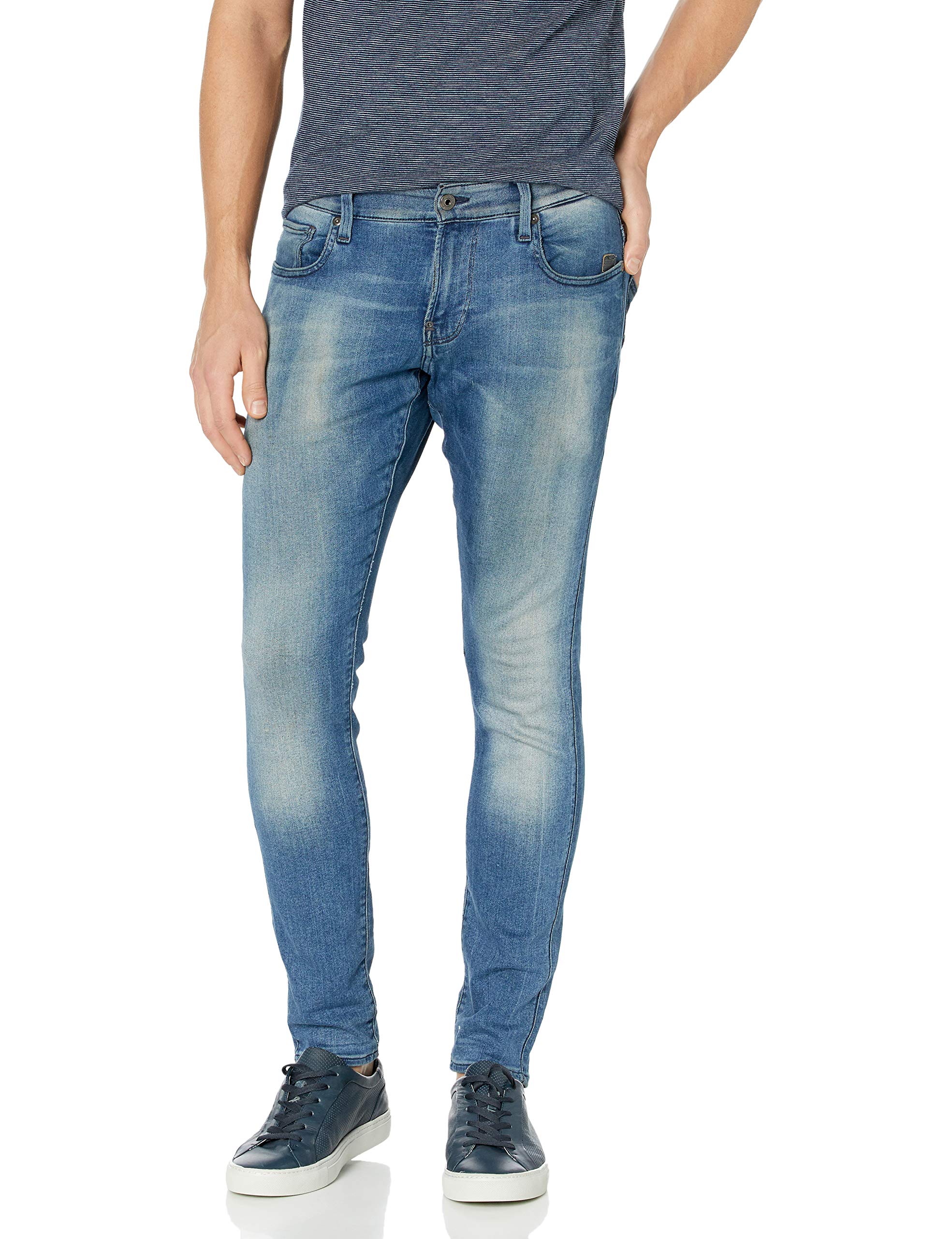 G-Star Raw Men's Revend Skinny Fit Jeans | Slim Stretch Denim Pants for Men | Perfect for Casual Wear, Night Out & Street Style Fashion