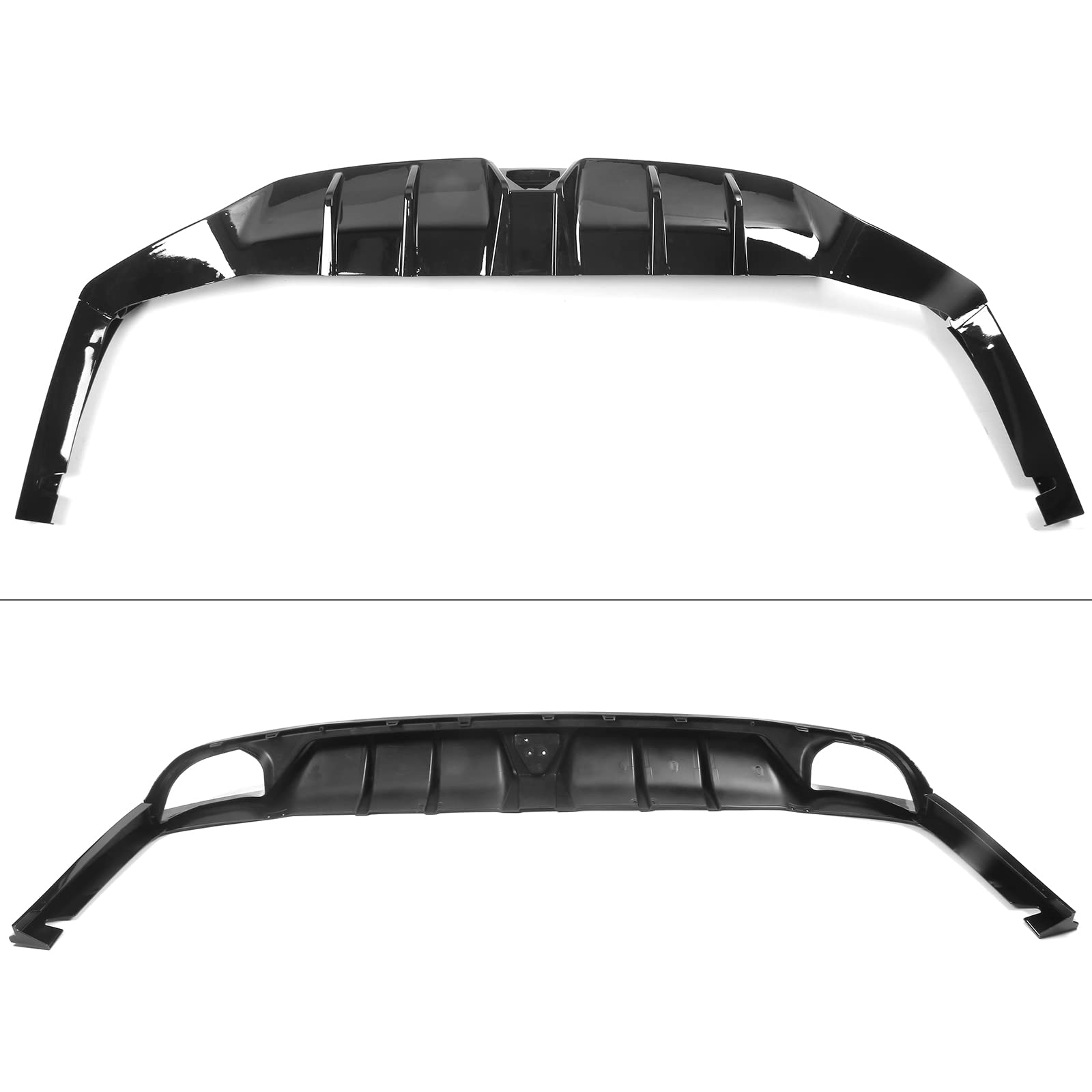 FREEMOTOR802 Gloss Black Rear Bumper Diffuser Lip for 2022-2024 Honda Civic 11th Gen EX/Touring/Si Sedan - IKON Style Body Kit Replacement | Enhances Aerodynamics & Sporty Look for Street Racing & Car Shows