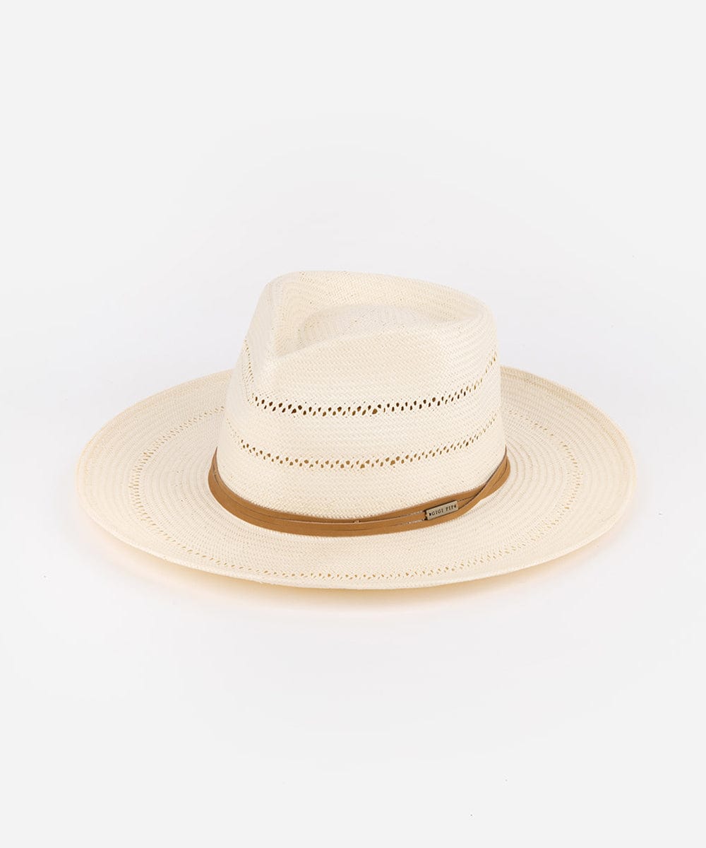 Arlo Rancher Fedora Straw Hat for Men & Women - Western Cowboy Hat with Wide Brim - Sun Protection Outdoor Hat for Hiking, Gardening, and Country Music Festivals