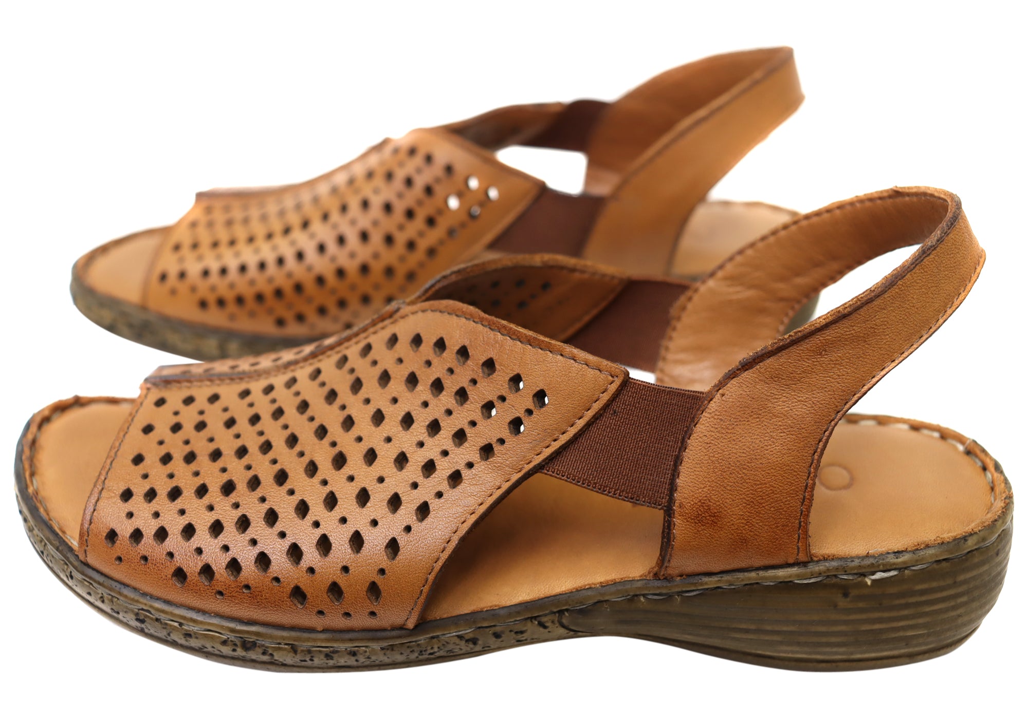 Orizonte Marlee Women's Comfortable European Leather Sandals - Stylish Summer Walking Shoes for Beach, Travel & Casual Outfits