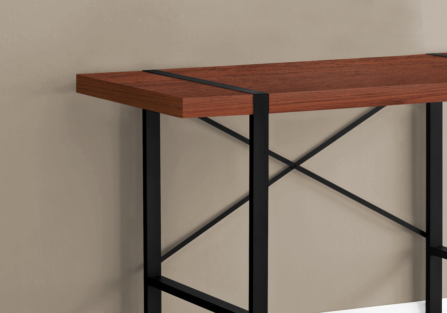 Dray Desk Cherry Wood Standing Desk - Adjustable Height Home Office Desk for Work & Study - Perfect for Remote Work, Gaming & Ergonomic Workspace Setup