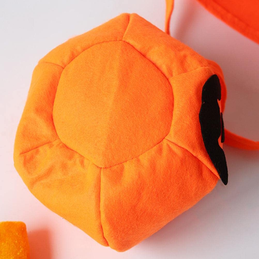 Halloween Pumpkin Candy Bags - 2 Pack Reusable Non-Woven Tote Bags for Trick or Treat, Halloween Party Favors & Decorations | Perfect for Kids Costume Accessories & Spooky Celebration Supplies