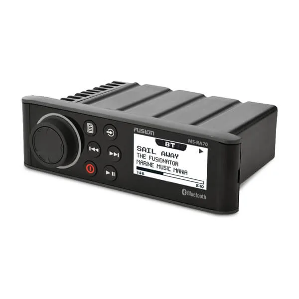 Fusion RA70 Marine Stereo System - Waterproof Boat Audio with Bluetooth, USB & AM/FM Radio - Perfect for Boating, Fishing & Water Sports