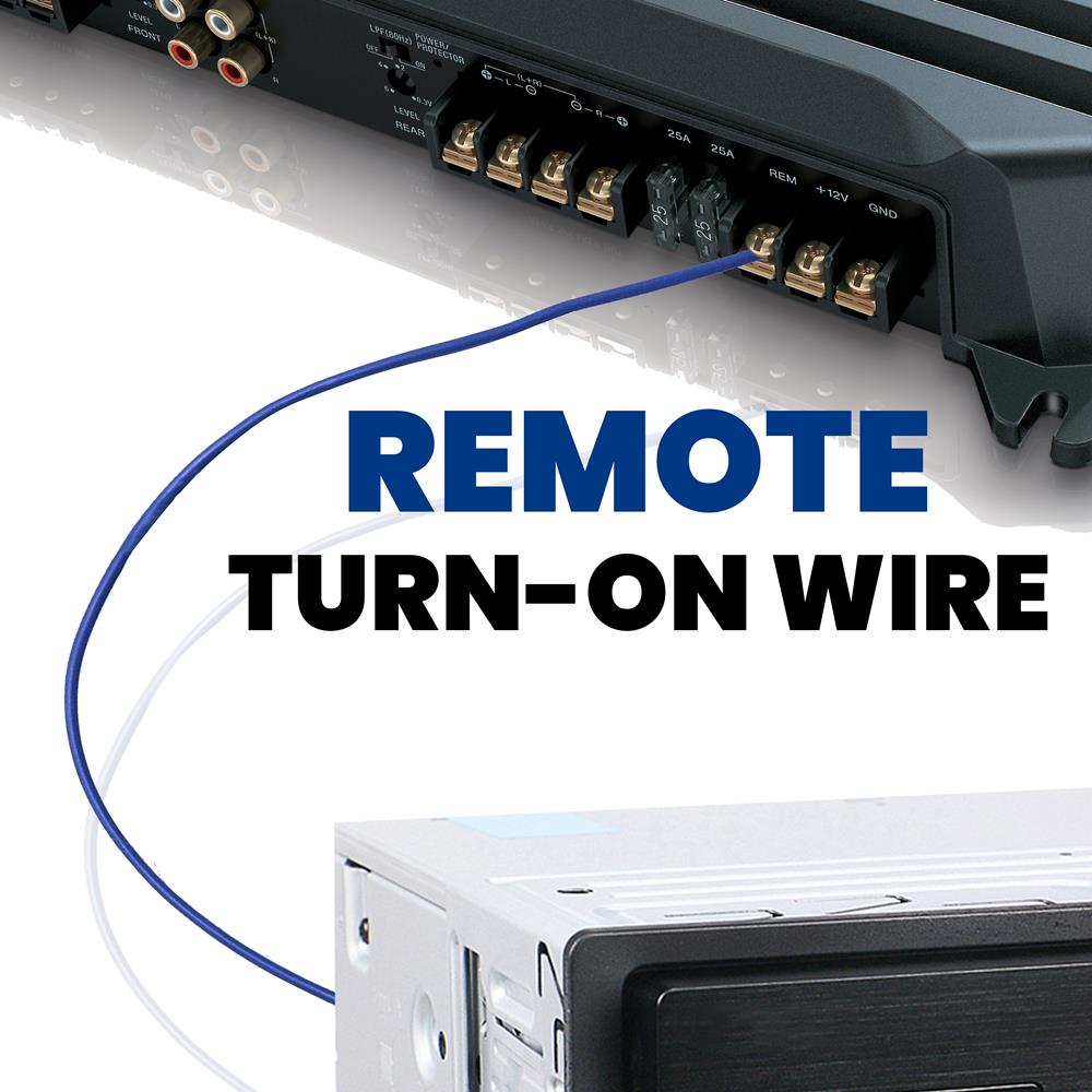 4 AWG Car Stereo Amplifier and Subwoofer Wiring Kit - Complete Power & Ground Cable Set for Car Audio System Installation - Perfect for Upgrading Your Vehicle's Sound System