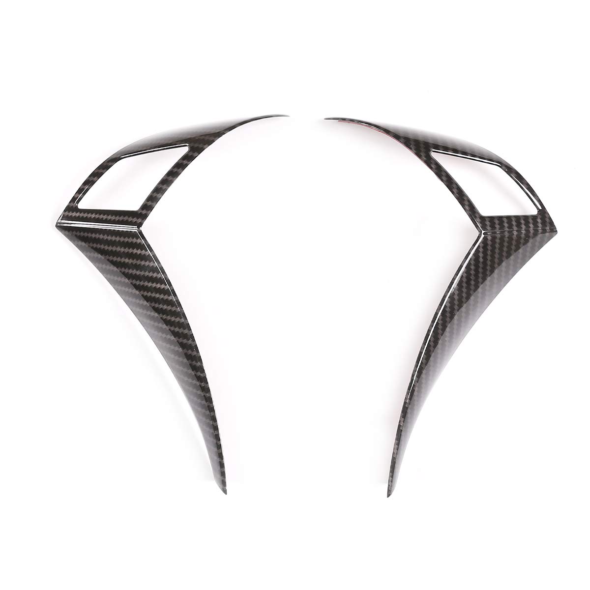 Carbon Fiber ABS Steering Wheel Button Decoration Frame Trim Sticker for BMW 5 Series E60 E61 (2003-2010) - Premium Car Interior Accessories for Enhanced Driving Experience & Style Upgrade