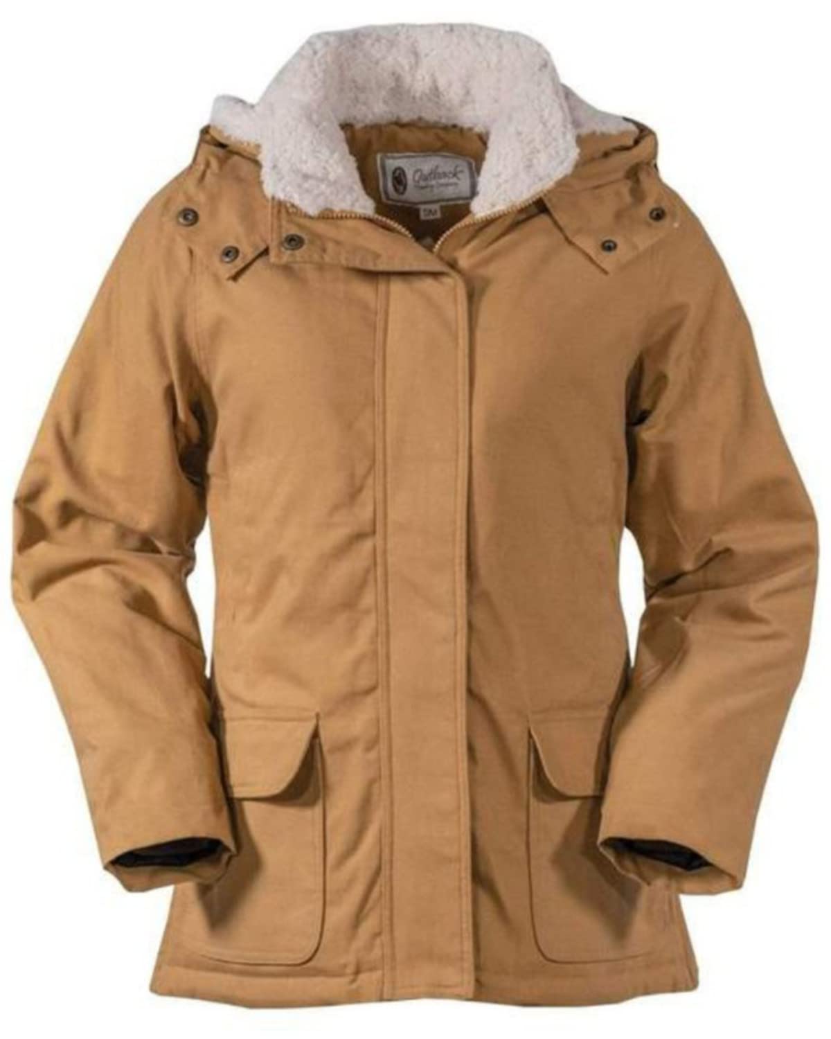 OUTBACK TRADING Women's Juniper Cotton Berber Lined Long Sleeve Jacket - Water-Resistant Outdoor Casual Coat for Hiking, Camping & Fall Fashion