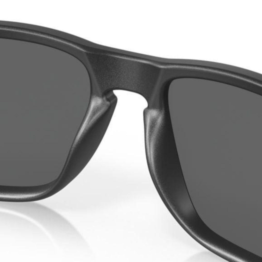 Oakley Holbrook XL Sunglasses - Steel Frame with Prizm Black Polarized Lenses (Model 0OO9417 941730) | UV Protection for Outdoor Sports & Driving