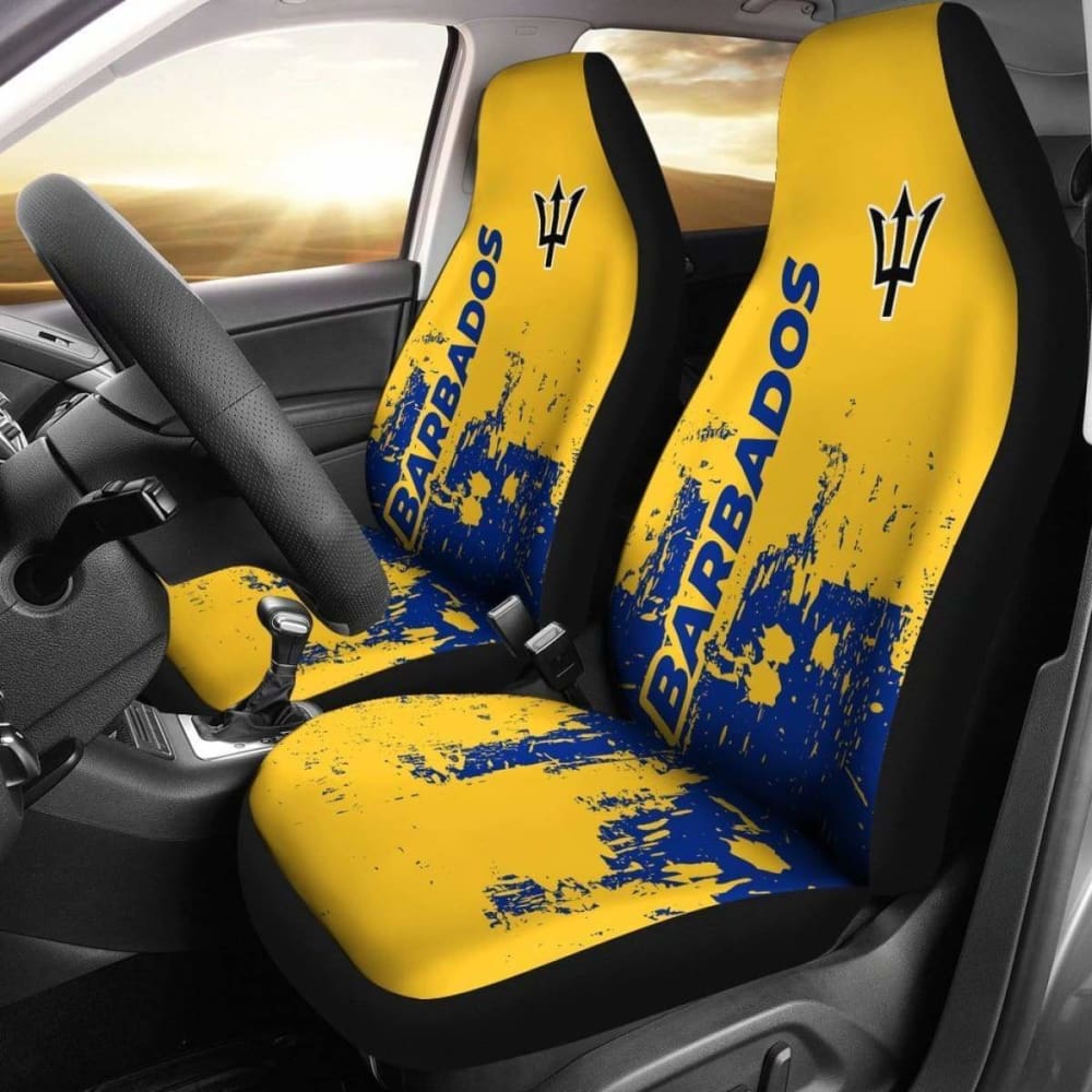 Premium Barbados Car Seat Covers - Smudge Style 15 221205 - Waterproof & Durable for SUVs, Trucks & Sedans - Perfect for Road Trips & Daily Commutes