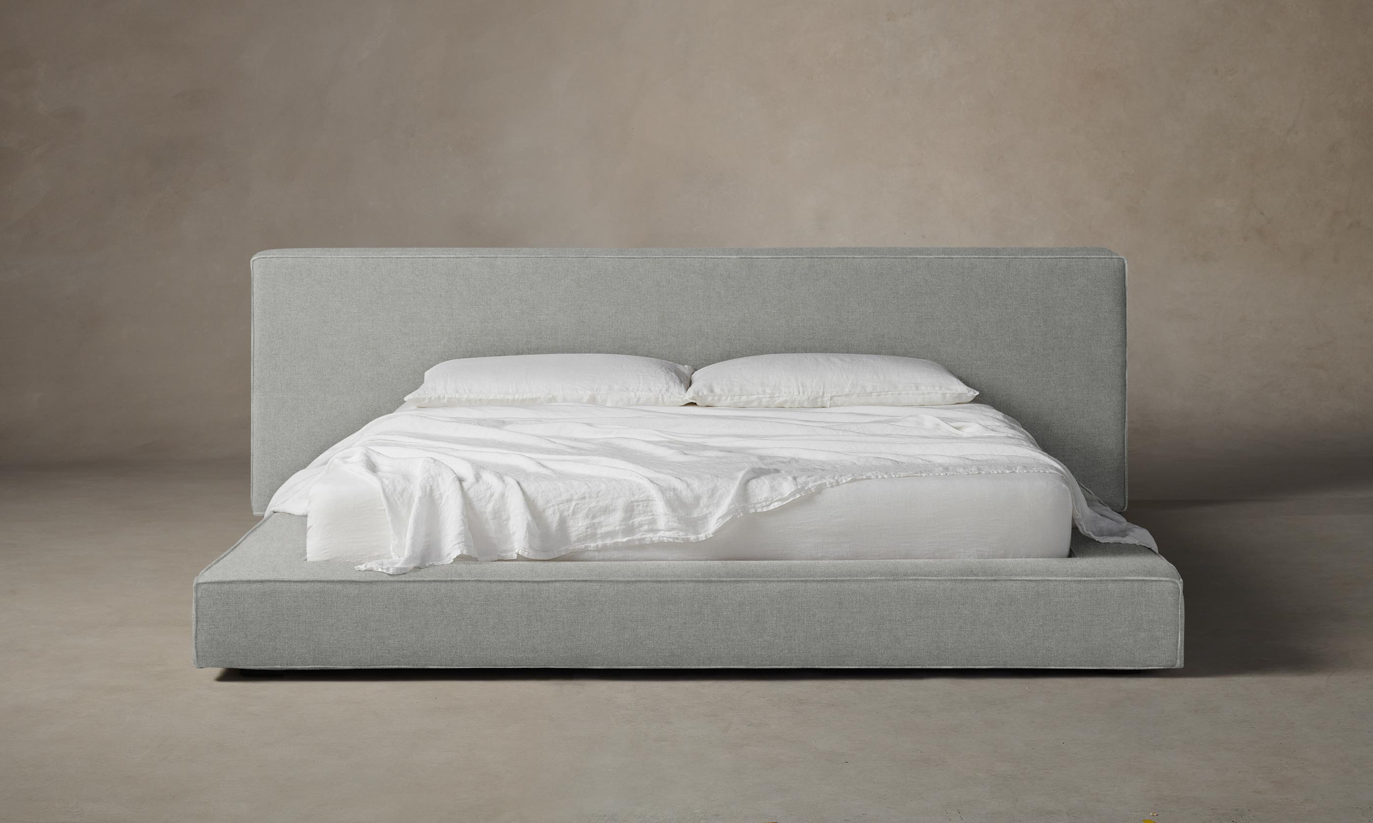 The Eldridge Bed - Premium Merino Wool Heather Grey Queen Size Mattress for Cozy & Luxurious Bedroom Comfort