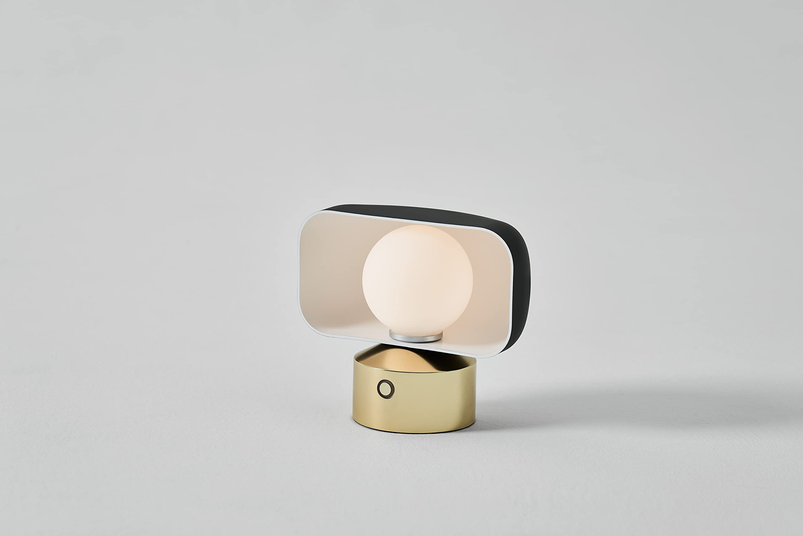 Stylish Hoodie Table Lamp in Matt Gray & Champagne Gold - Perfect for Bedroom, Living Room, and Office Decor