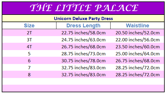 Unicorn Deluxe Party Dress for Girls - Sparkly Princess Costume with Tutu Skirt | Fast Shipping | Perfect for Birthday Parties, Halloween & Dress-Up Play