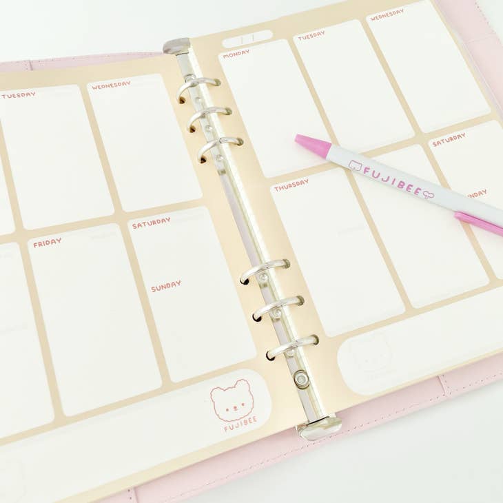 A5 Refill Weekly Undated Planner Inserts - Perfect for Bullet Journaling, Productivity Planning & Daily Organization | Compatible with Filofax, Kikki K & Other A5 Binders