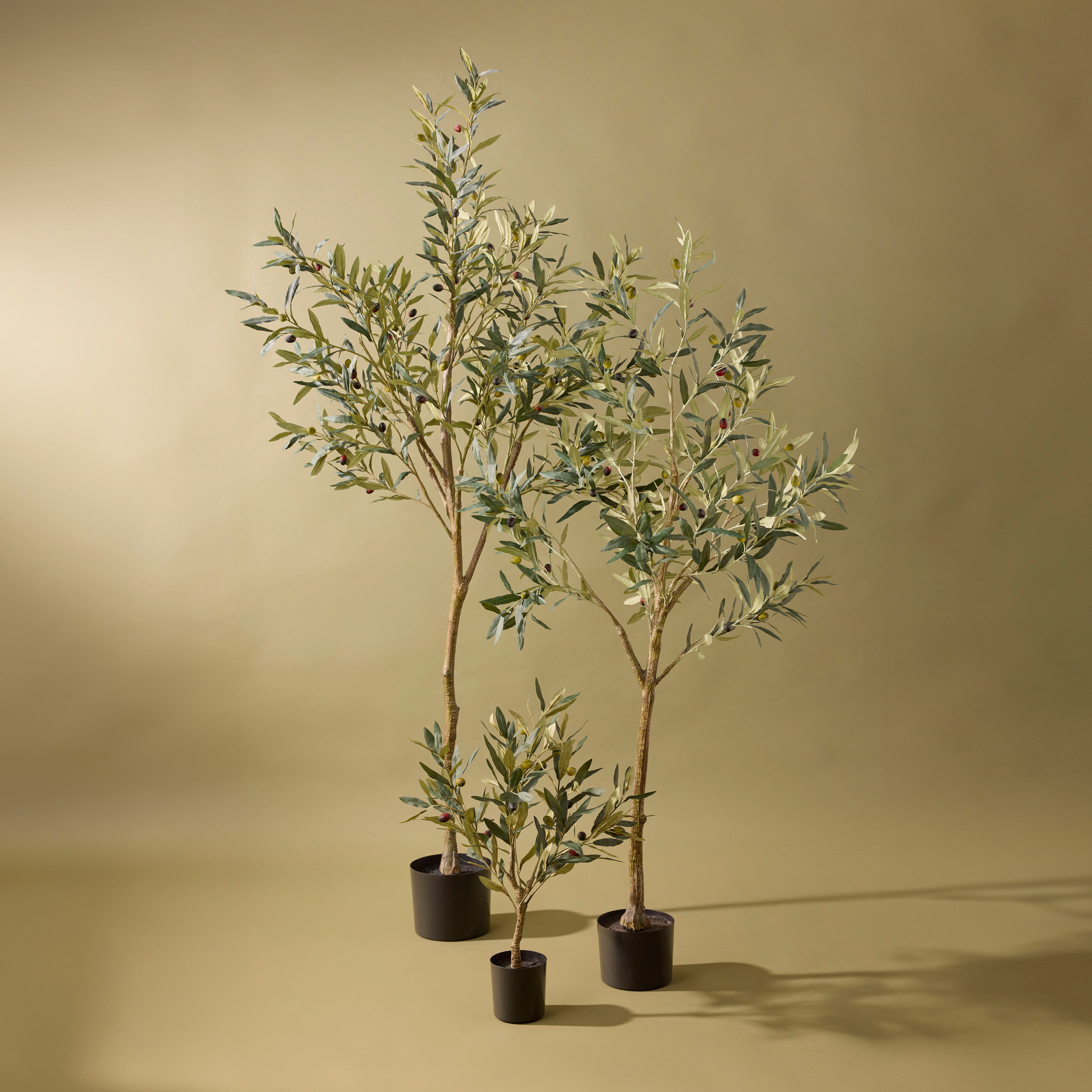 Artificial Olive Tree 60cm Tall - Realistic Fake Potted Plant for Home Decor, Office, Living Room, and Indoor Greenery